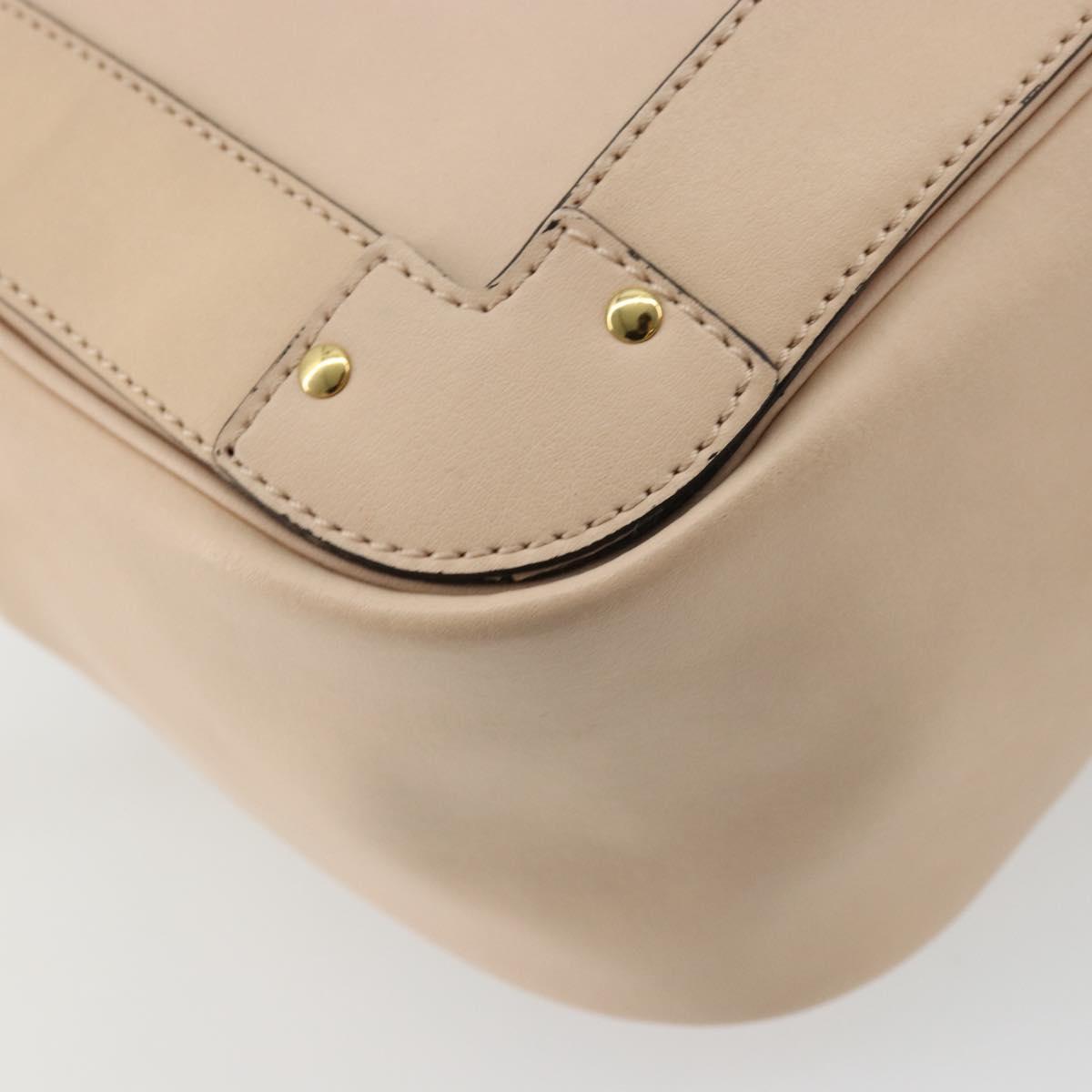 Chloe Shoulder Bag Leather Pink Gold Auth BA12443A