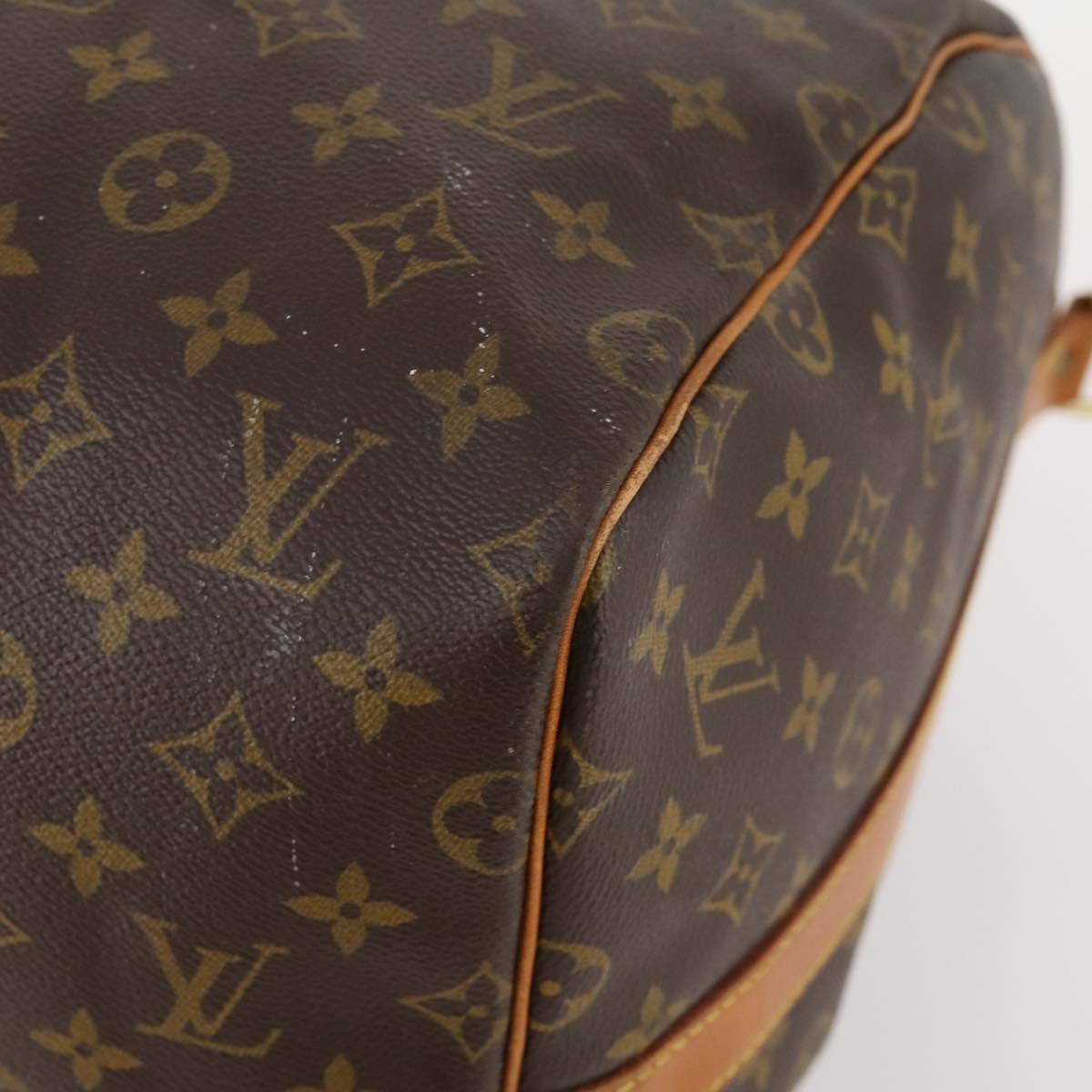 LOUIS VUITTON Monogram Keepall Bandouliere 55 Boston Bag M41414 LV Auth BA12457