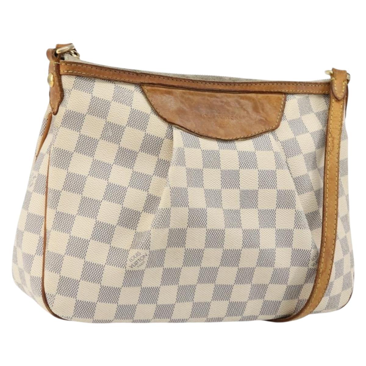 LOUIS VUITTON Damier Azur Siracusa PM Shoulder Bag N41113 LV Auth BA12460