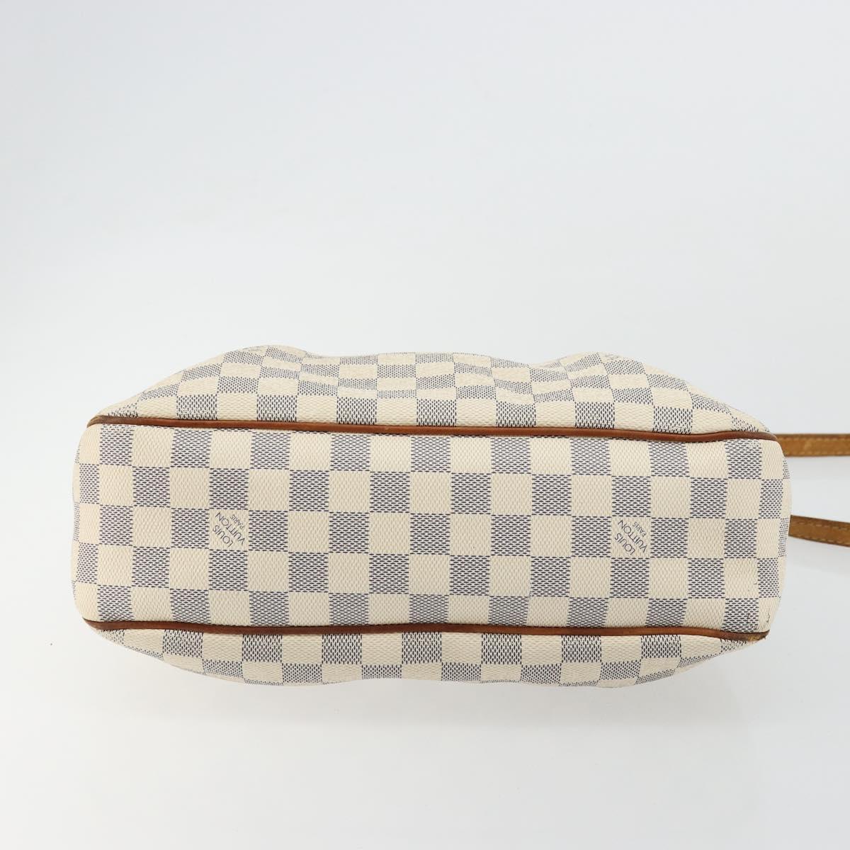LOUIS VUITTON Damier Azur Siracusa PM Shoulder Bag N41113 LV Auth BA12460