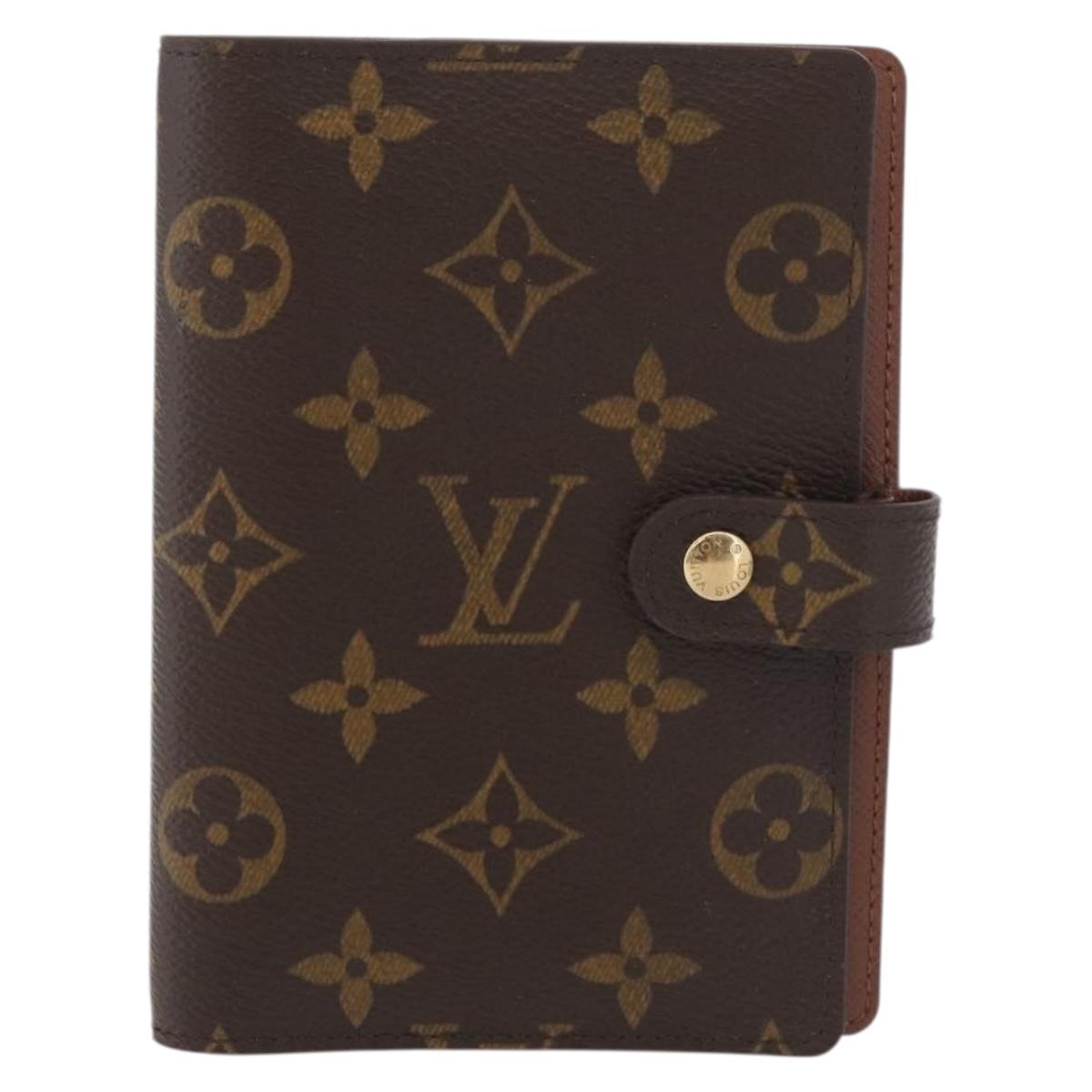 LOUIS VUITTON Monogram Agenda PM Day Planner Cover R20005 LV Auth BA12468A