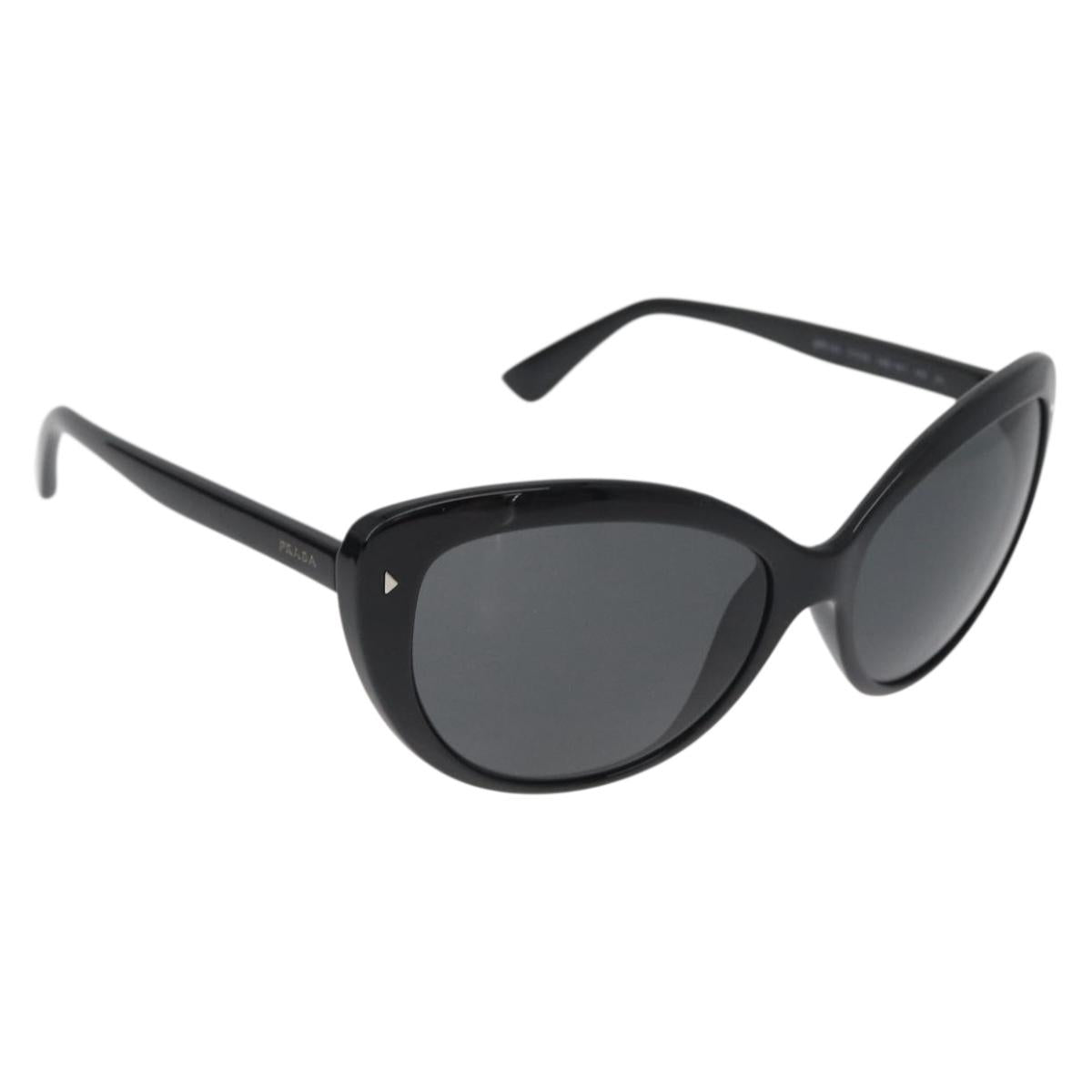 PRADA Sunglasses plastic Black Auth BA12474A
