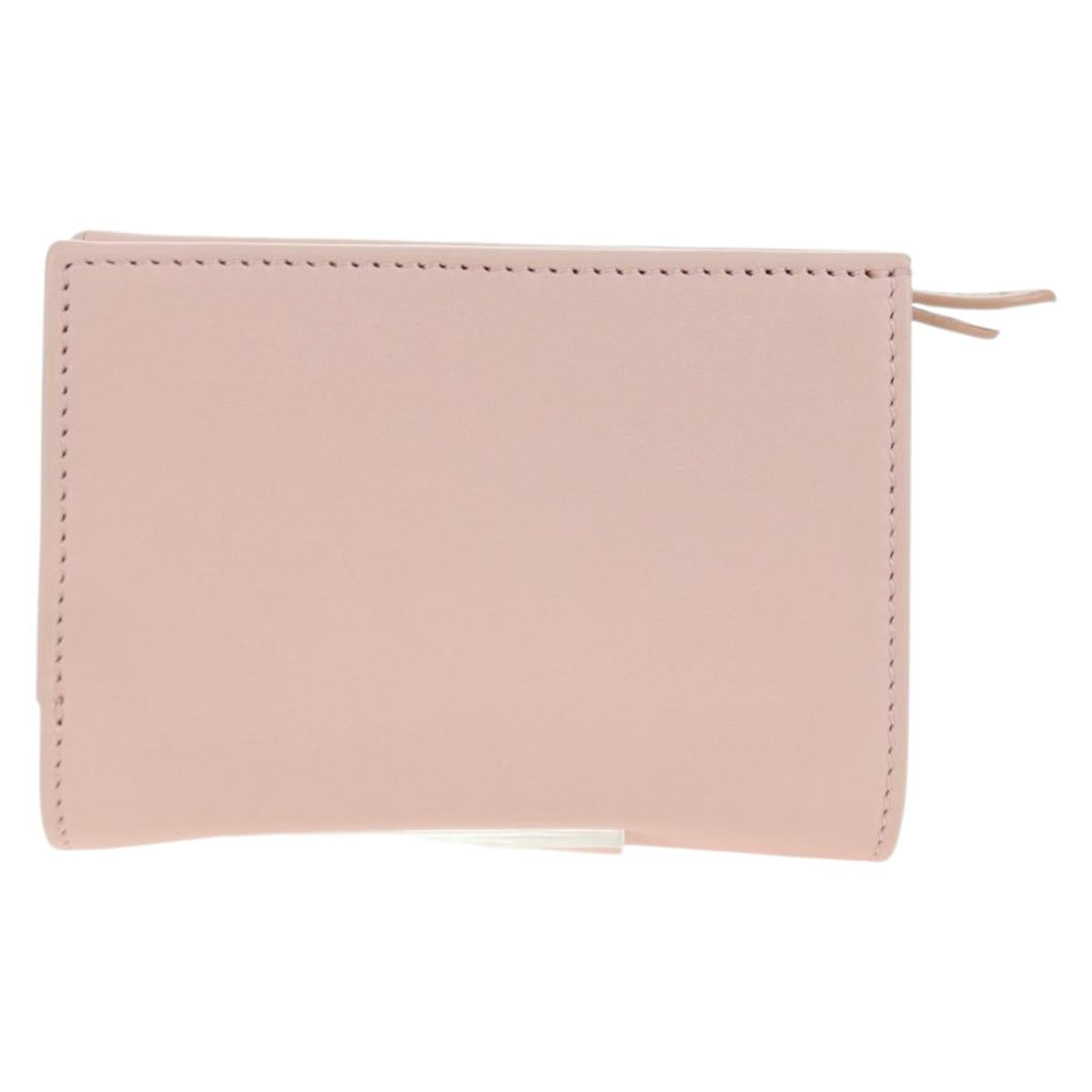 GUCCI Bifold Wallet Leather Pink Gold 790063 Auth BA12476M