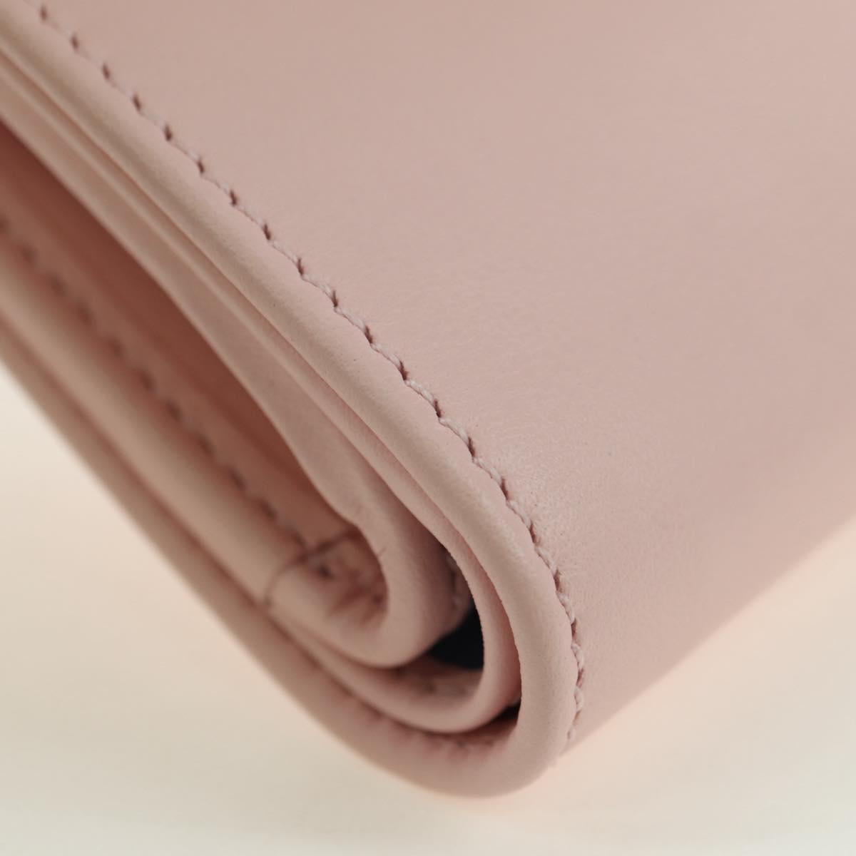 GUCCI Bifold Wallet Leather Pink Gold 790063 Auth BA12476M
