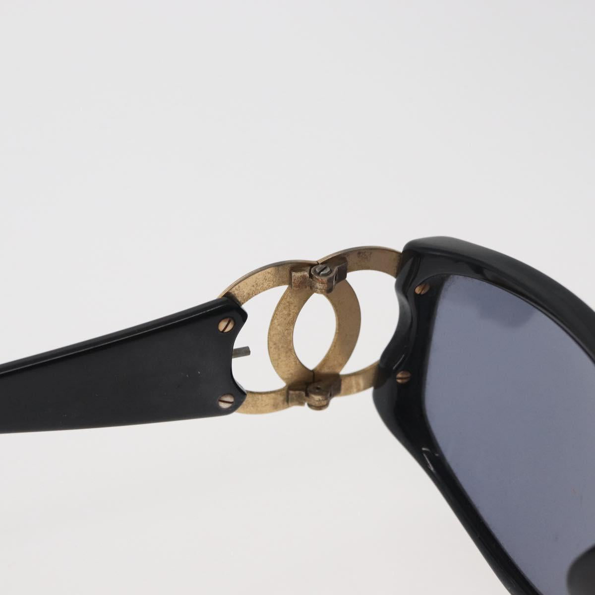 CHANEL Sunglasses plastic Black CC Auth BA12482