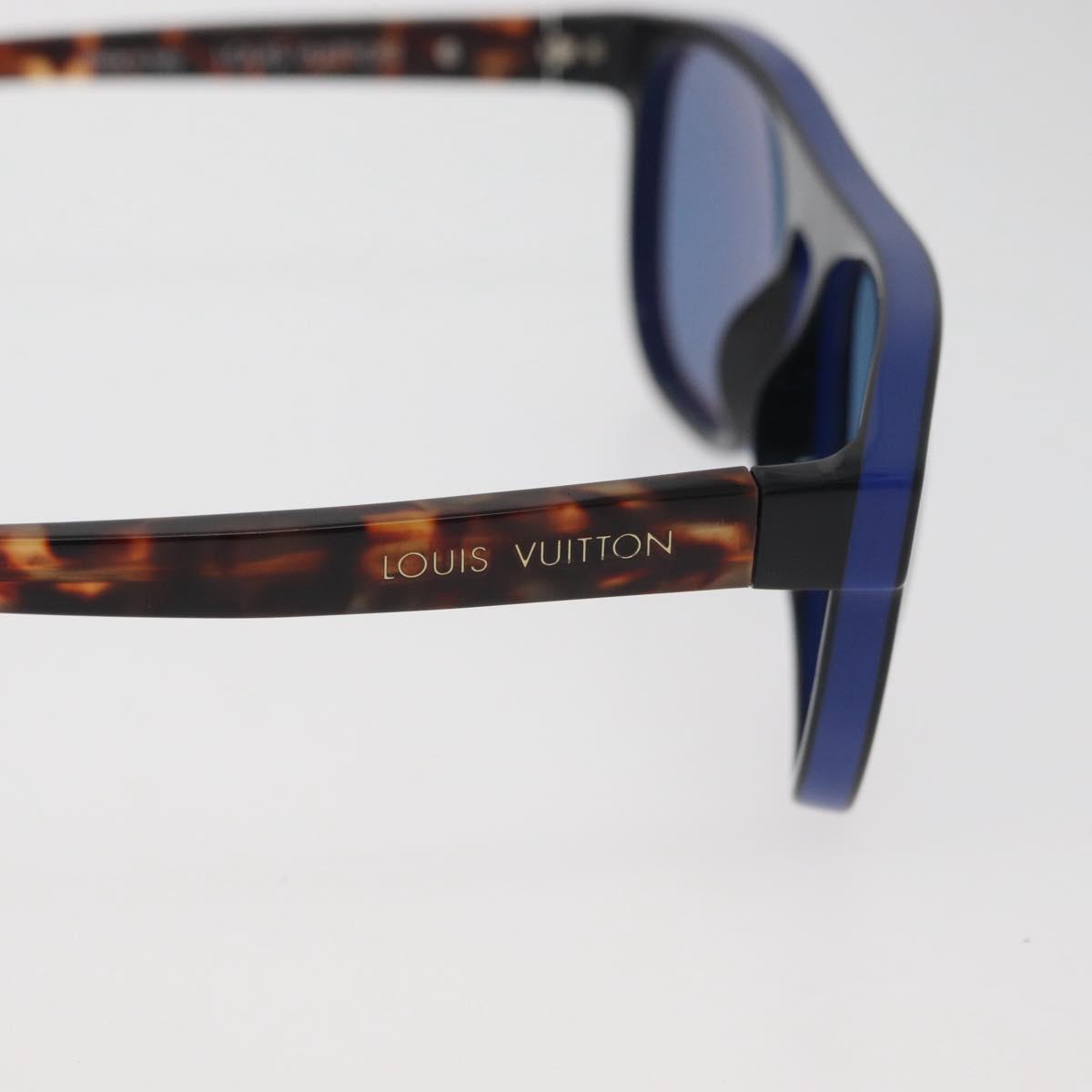 LOUIS VUITTON Tortoise Pattern Sunglasses plastic Blue LV Auth BA12483A