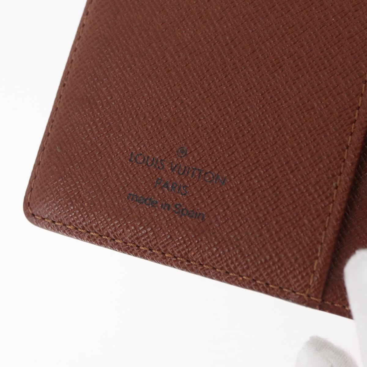 LOUIS VUITTON Monogram Agenda PM Day Planner Cover R20005 LV Auth BA12488