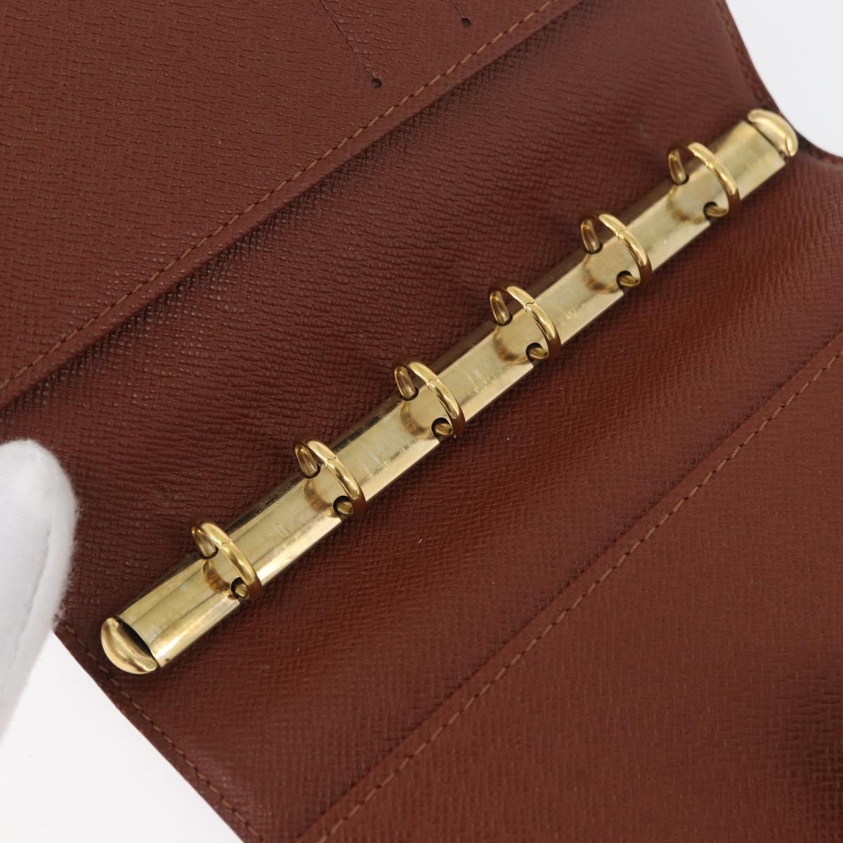 LOUIS VUITTON Monogram Agenda PM Day Planner Cover R20005 LV Auth BA12488
