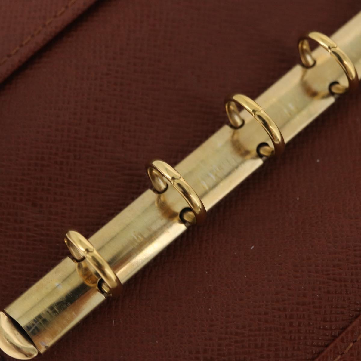 LOUIS VUITTON Monogram Agenda PM Day Planner Cover R20005 LV Auth BA12488