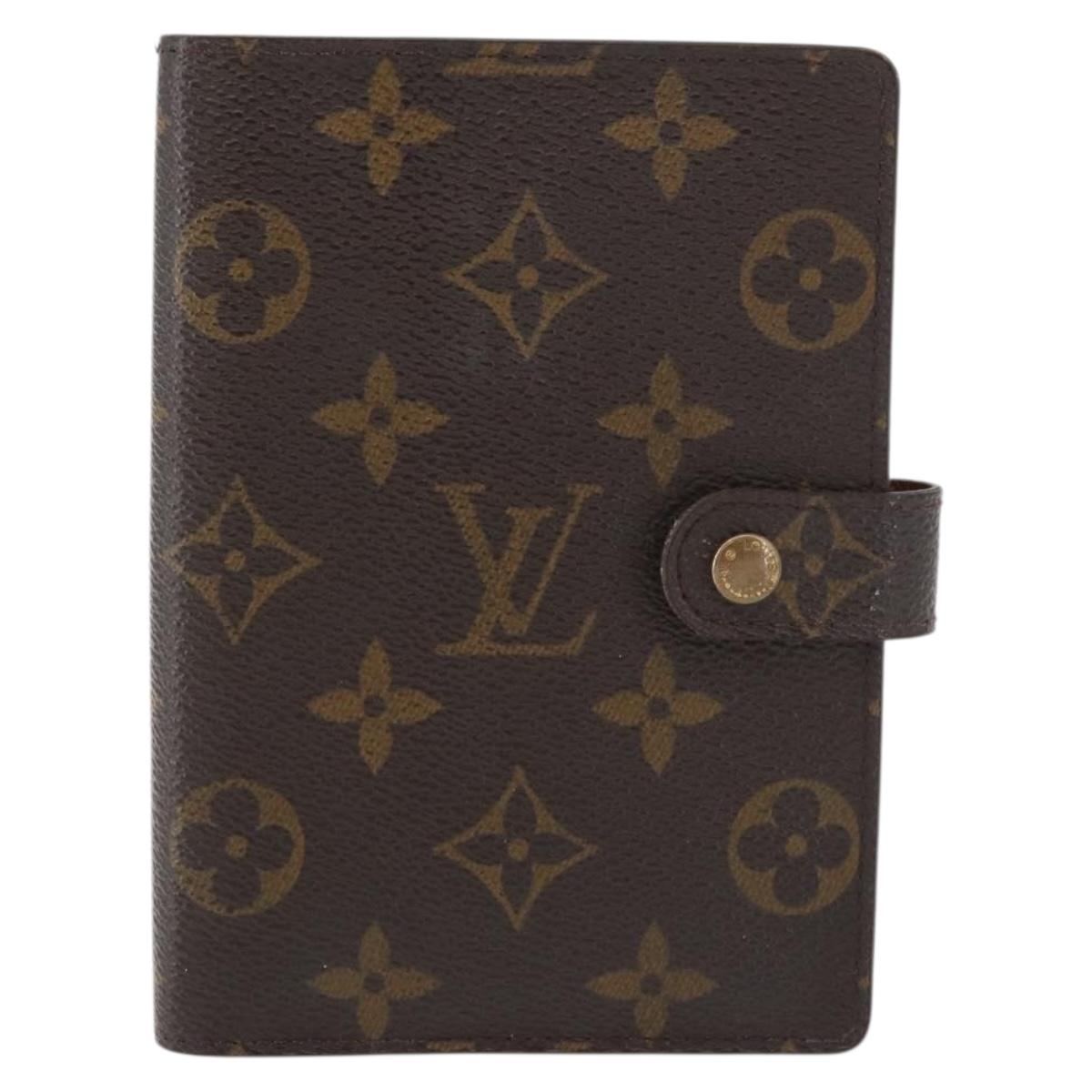 LOUIS VUITTON Monogram Agenda PM Day Planner Cover R20005 LV Auth BA12488