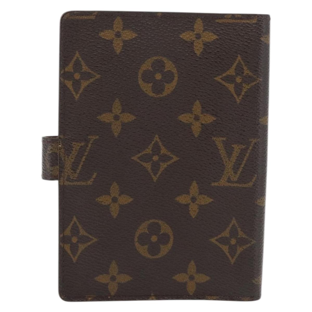 LOUIS VUITTON Monogram Agenda PM Day Planner Cover R20005 LV Auth BA12488