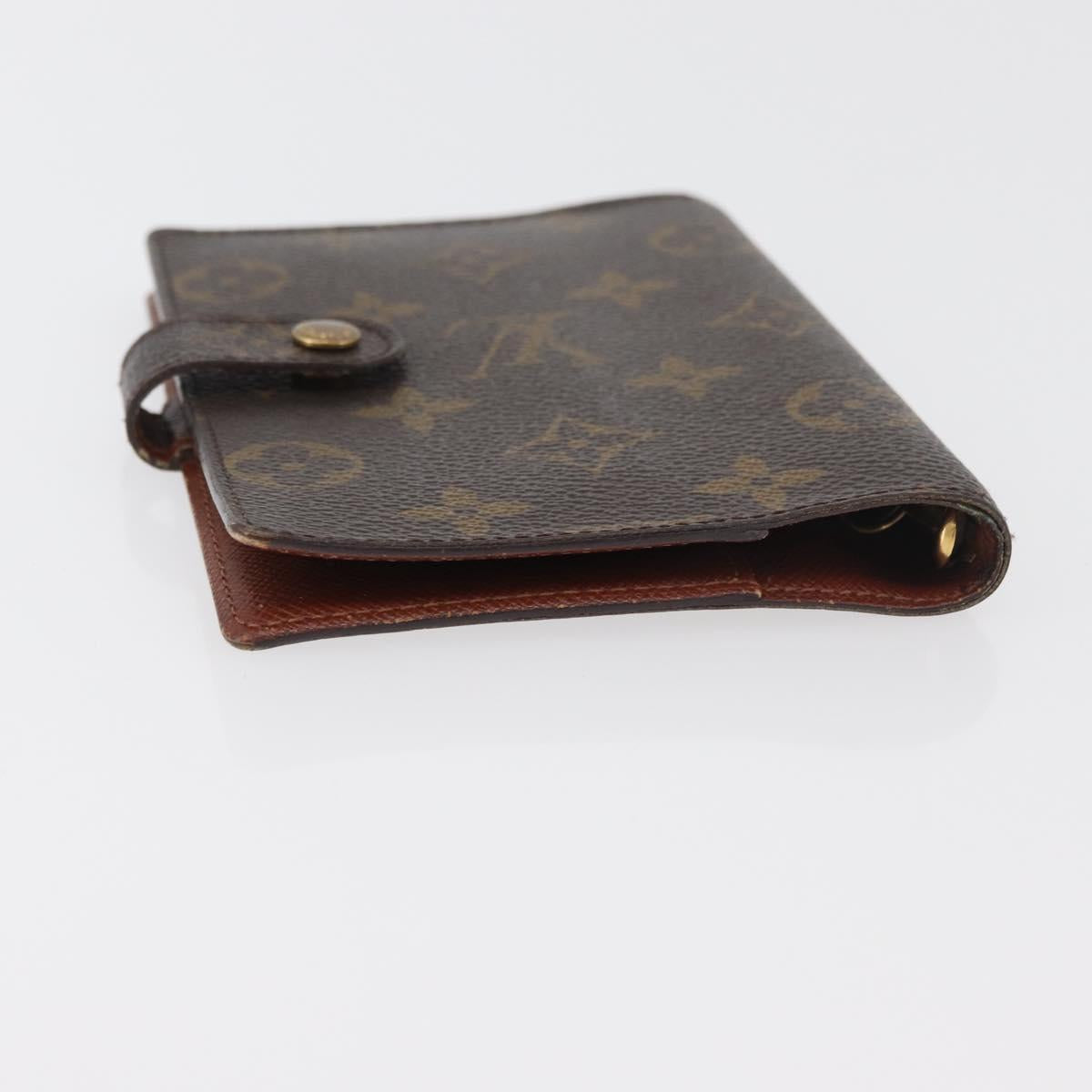 LOUIS VUITTON Monogram Agenda PM Day Planner Cover R20005 LV Auth BA12488