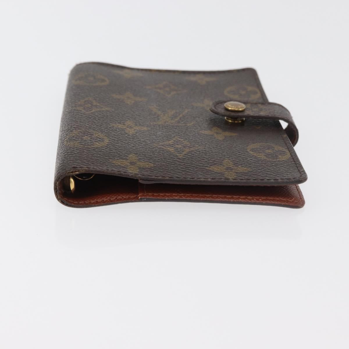 LOUIS VUITTON Monogram Agenda PM Day Planner Cover R20005 LV Auth BA12488