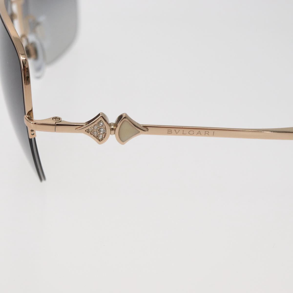 BVLGARI Sunglasses metal Brown Auth BA12489A