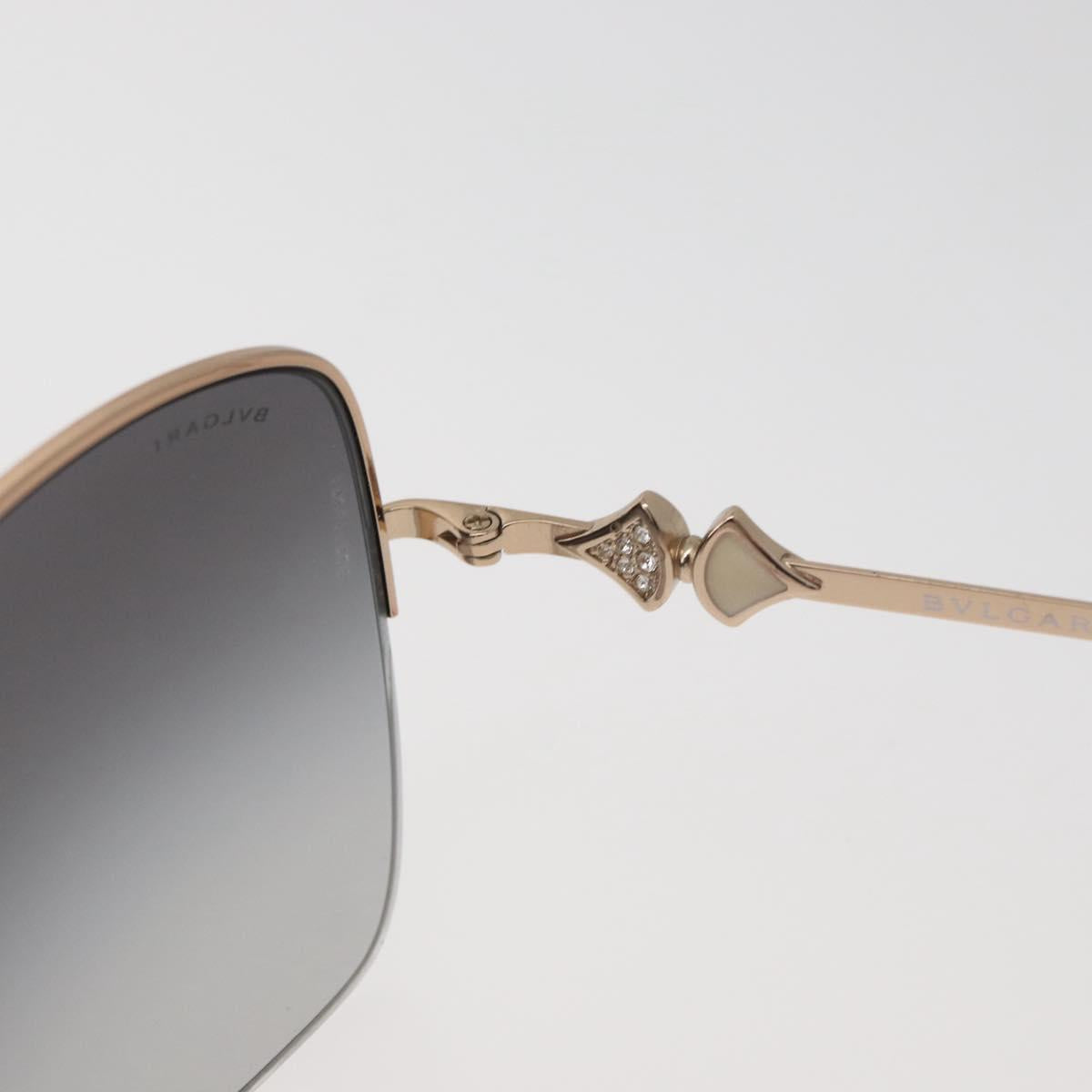 BVLGARI Sunglasses metal Brown Auth BA12489A