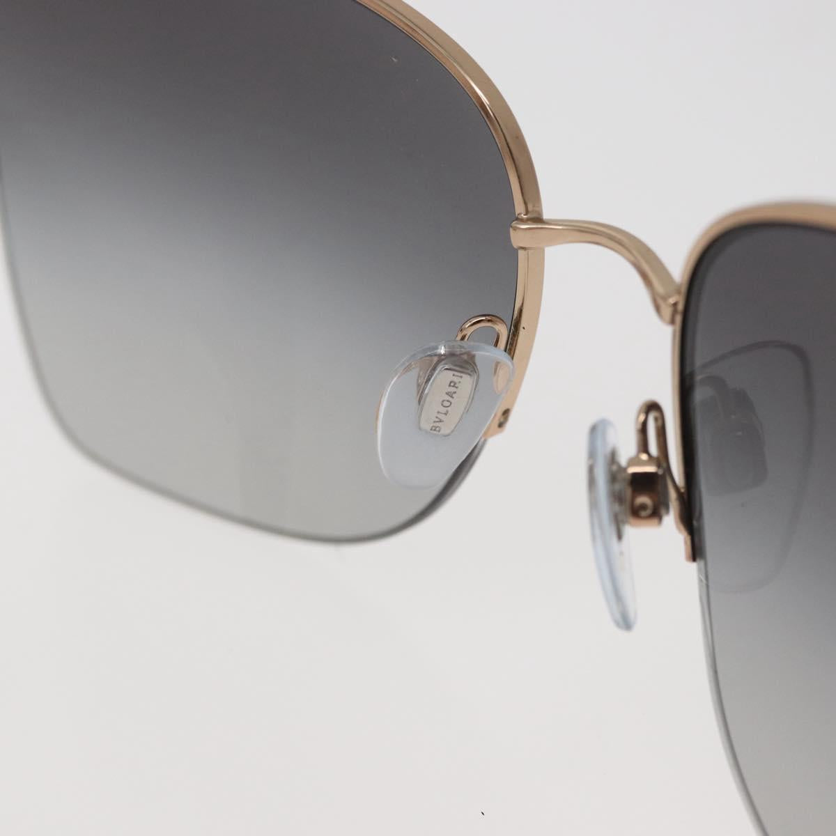 BVLGARI Sunglasses metal Brown Auth BA12489A