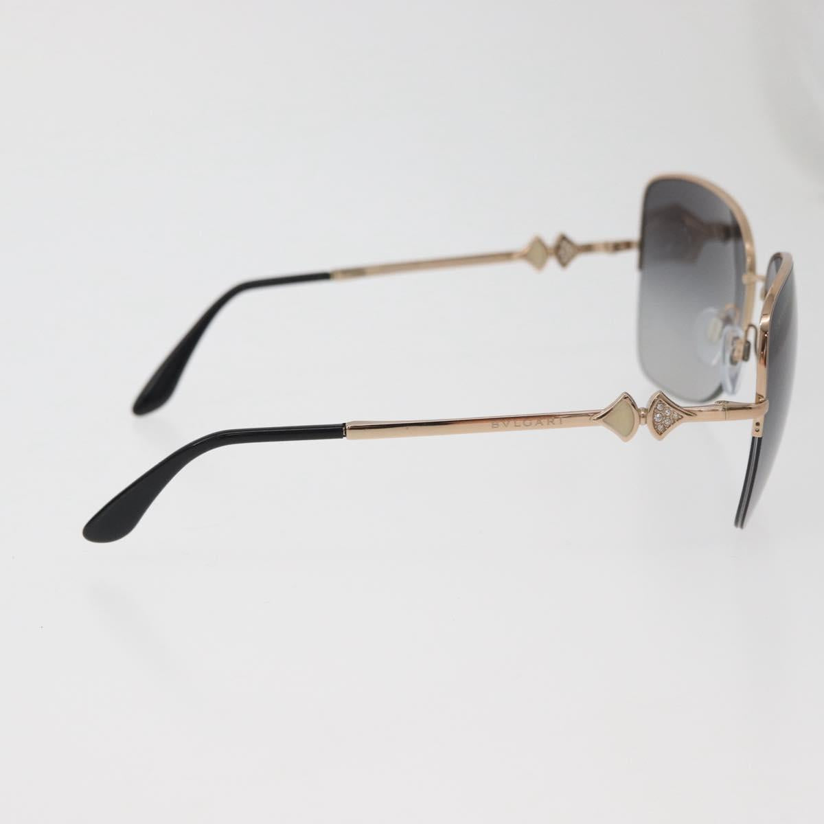 BVLGARI Sunglasses metal Brown Auth BA12489A