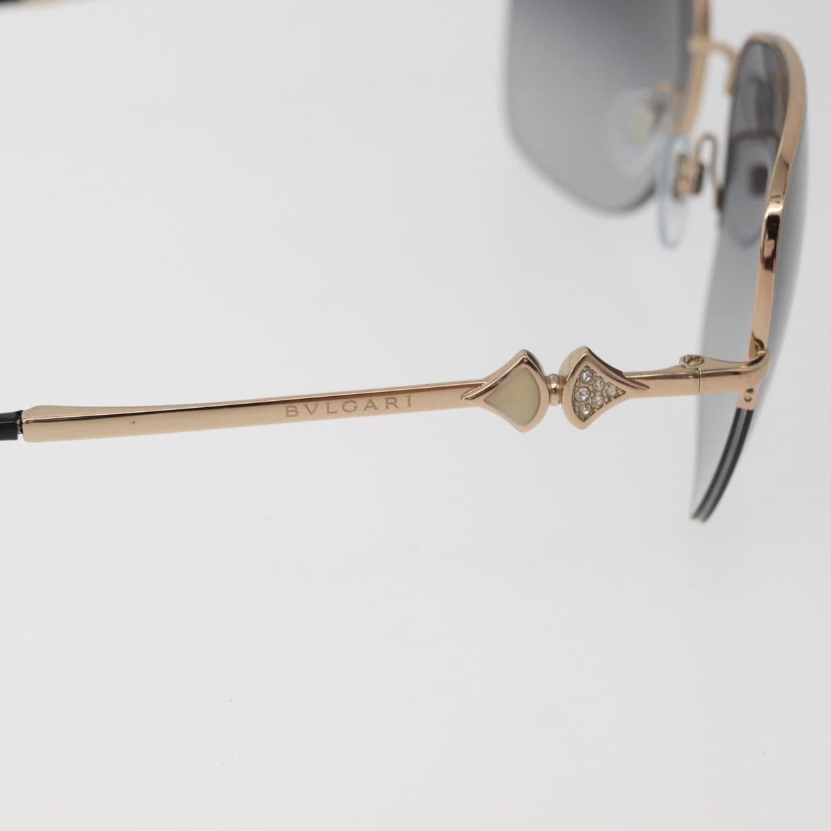 BVLGARI Sunglasses metal Brown Auth BA12489A