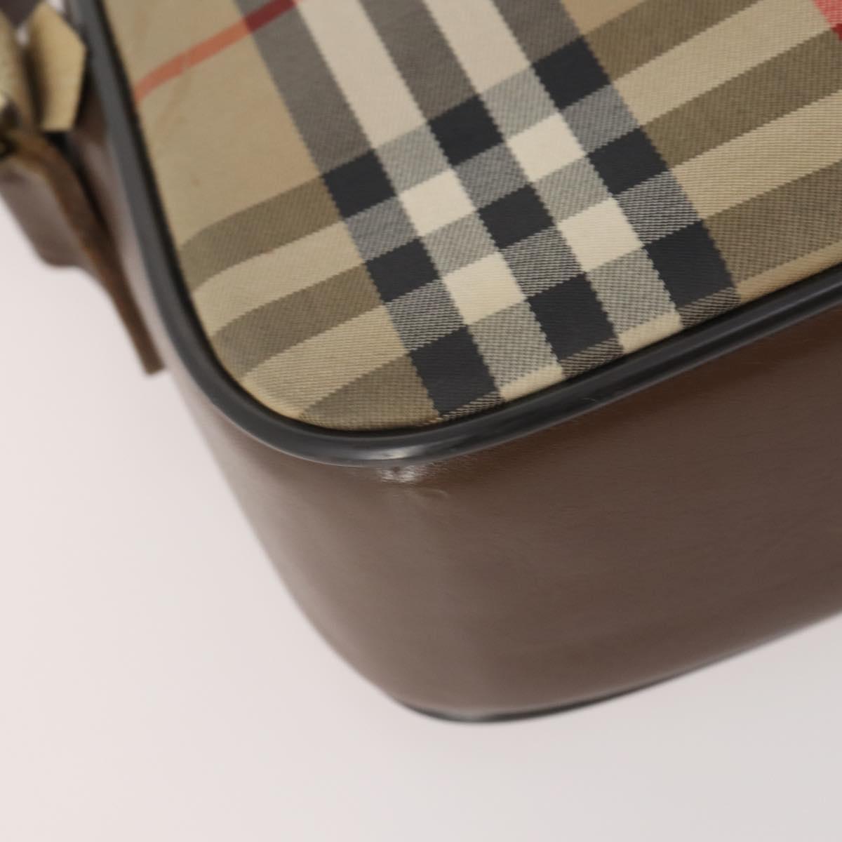 Burberrys Burberry Nova Check Shoulder Bag Canvas 2 Set Beige Auth BA12494