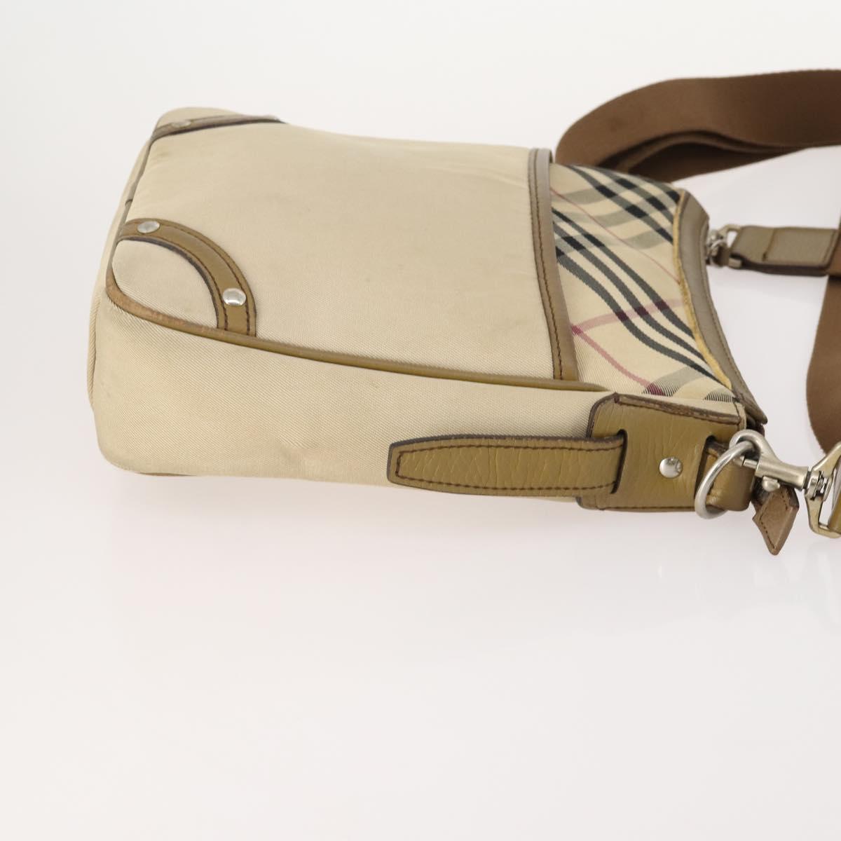 Burberrys Burberry Nova Check Shoulder Bag Canvas 2 Set Beige Auth BA12494