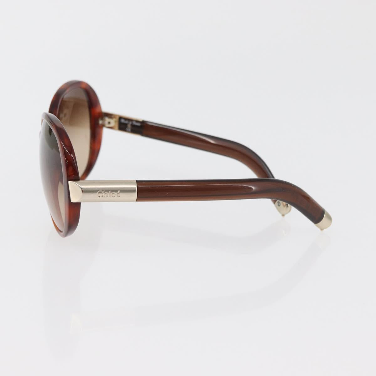 Chloe Sunglasses plastic 2 Set Brown Bordeaux Auth BA12498