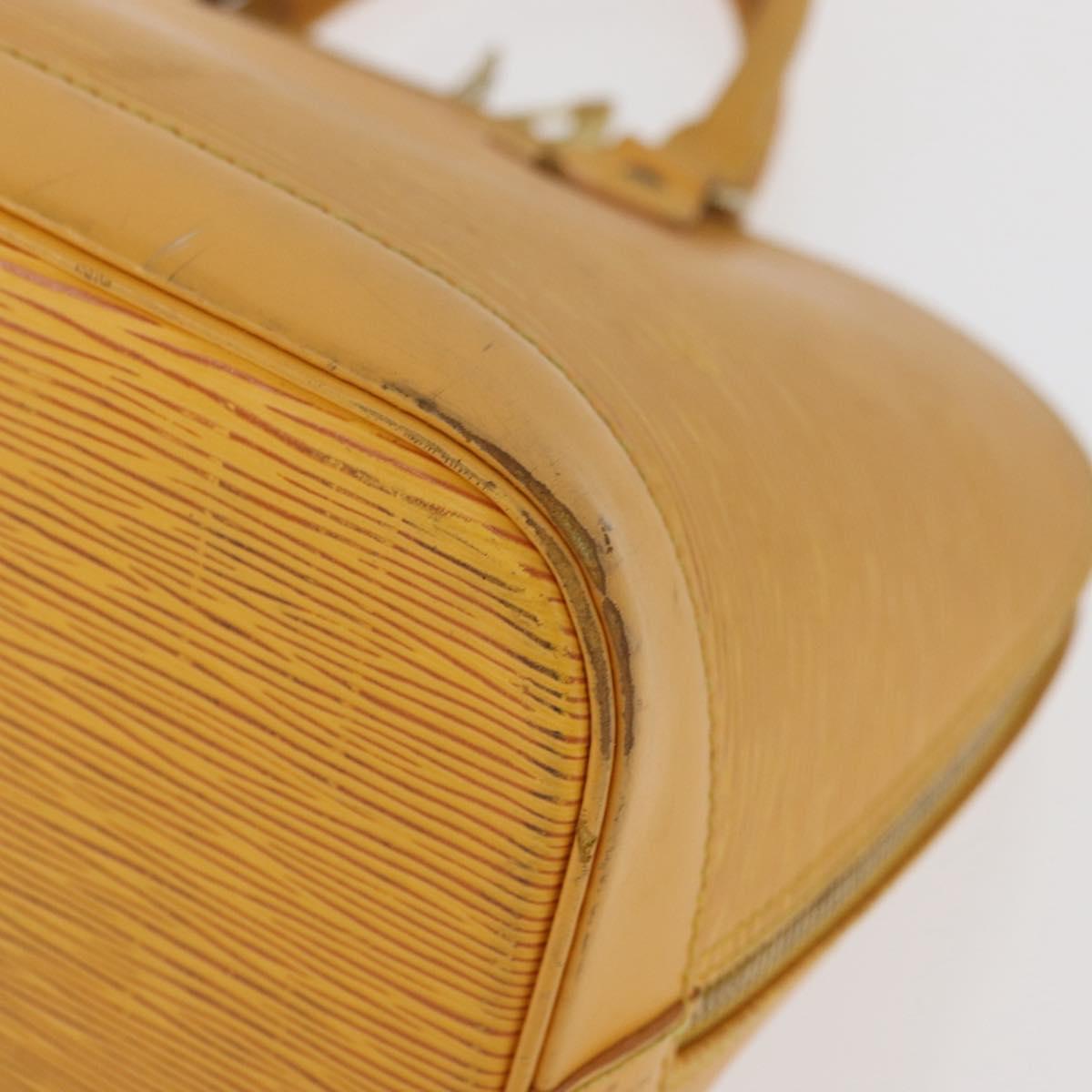LOUIS VUITTON Epi Alma Hand Bag Yellow M52149 LV Auth BA12501