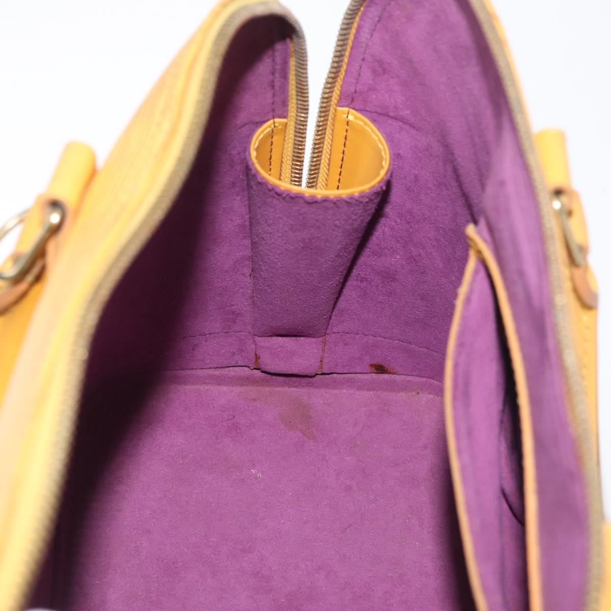 LOUIS VUITTON Epi Alma Hand Bag Yellow M52149 LV Auth BA12501
