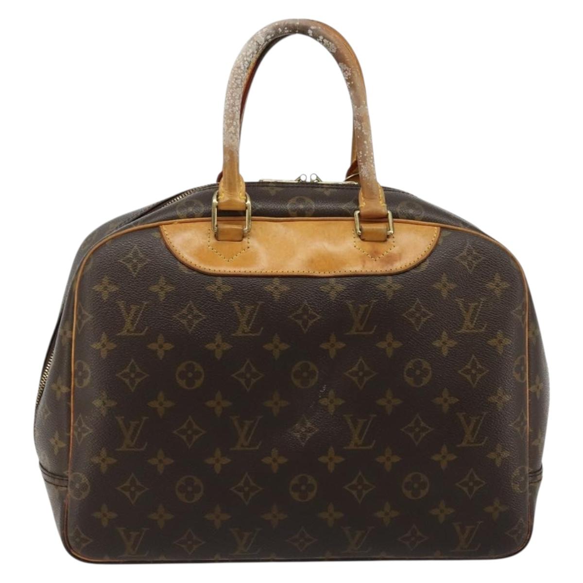 LOUIS VUITTON Monogram Deauville Hand Bag M47270 LV Auth BA12506