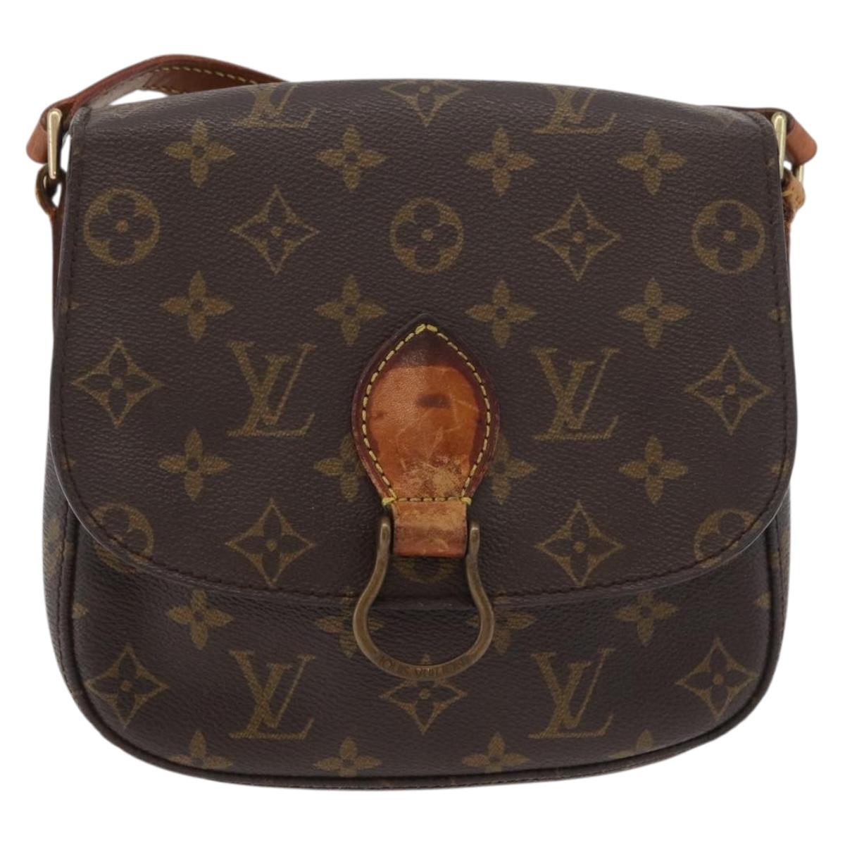 LOUIS VUITTON Monogram Saint Cloud MM Shoulder Bag M51243 LV Auth BA12522