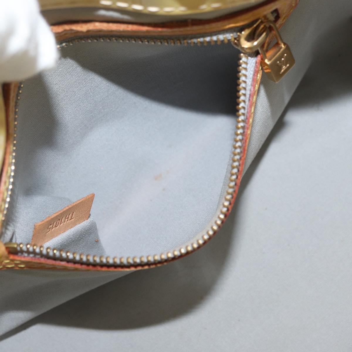 LOUIS VUITTON Monogram Vernis Reade PM Hand Bag Gris M91145 LV Auth BA12523