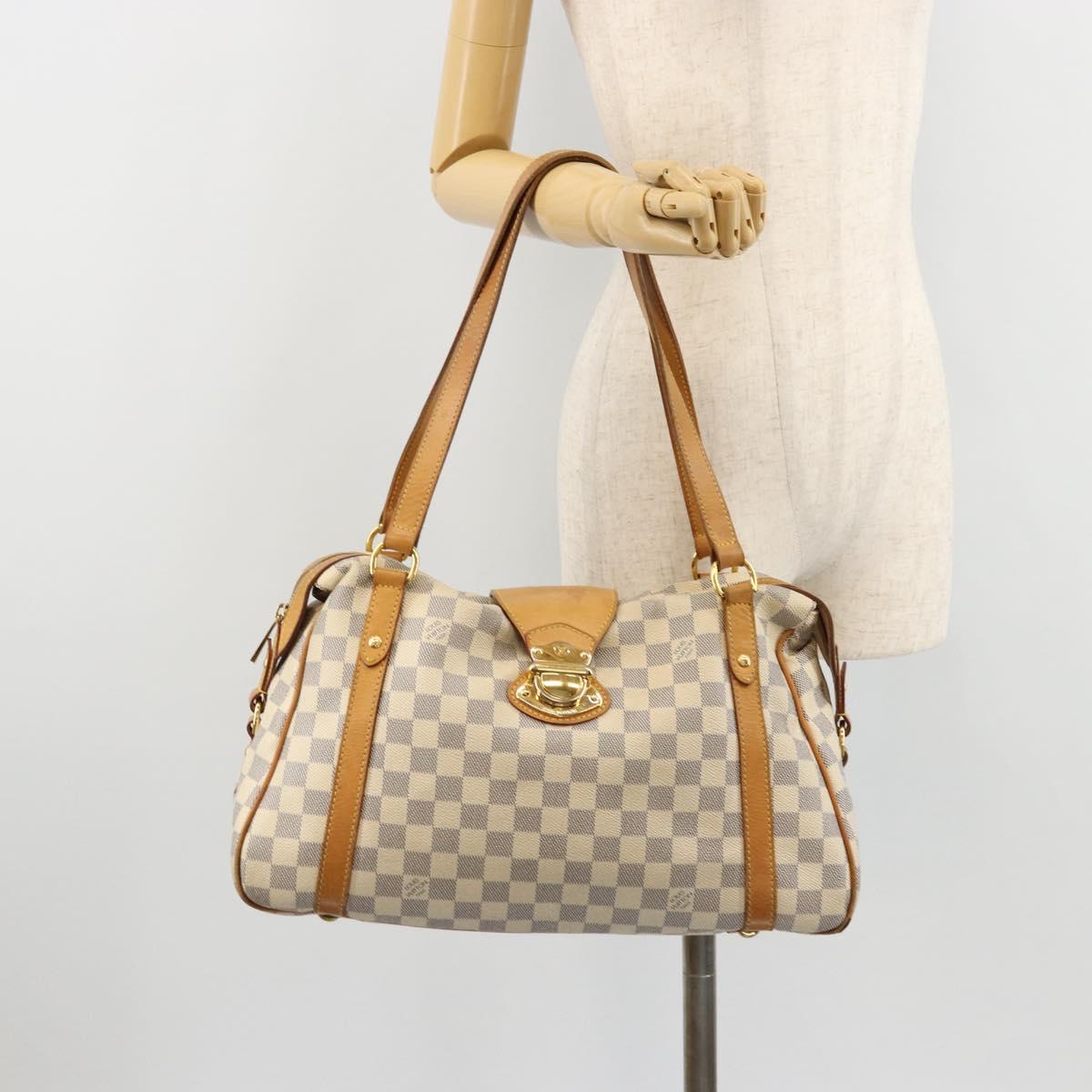 LOUIS VUITTON Damier Azur Stresa PM Tote Bag M51188 LV Auth BA12526