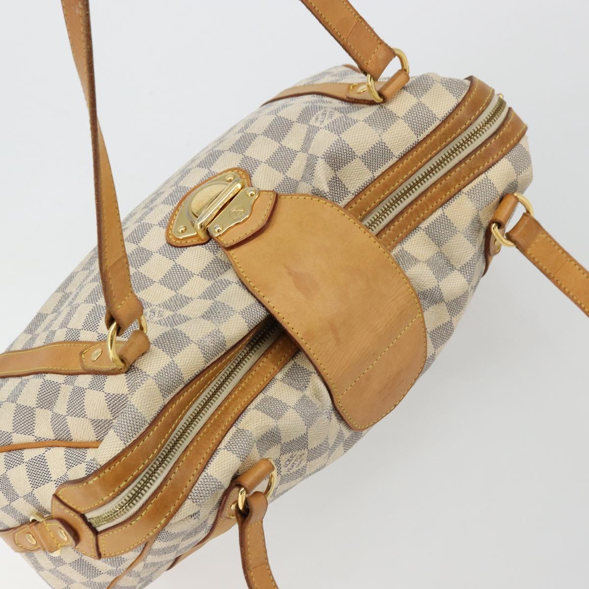 LOUIS VUITTON Damier Azur Stresa PM Tote Bag M51188 LV Auth BA12526
