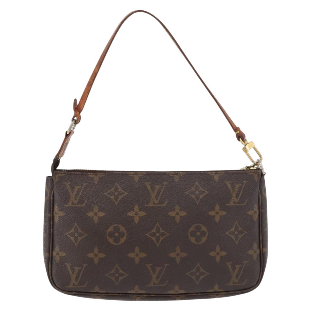 LOUIS VUITTON Monogram Pochette Accessoires Pouch M51980 LV Auth BA12527