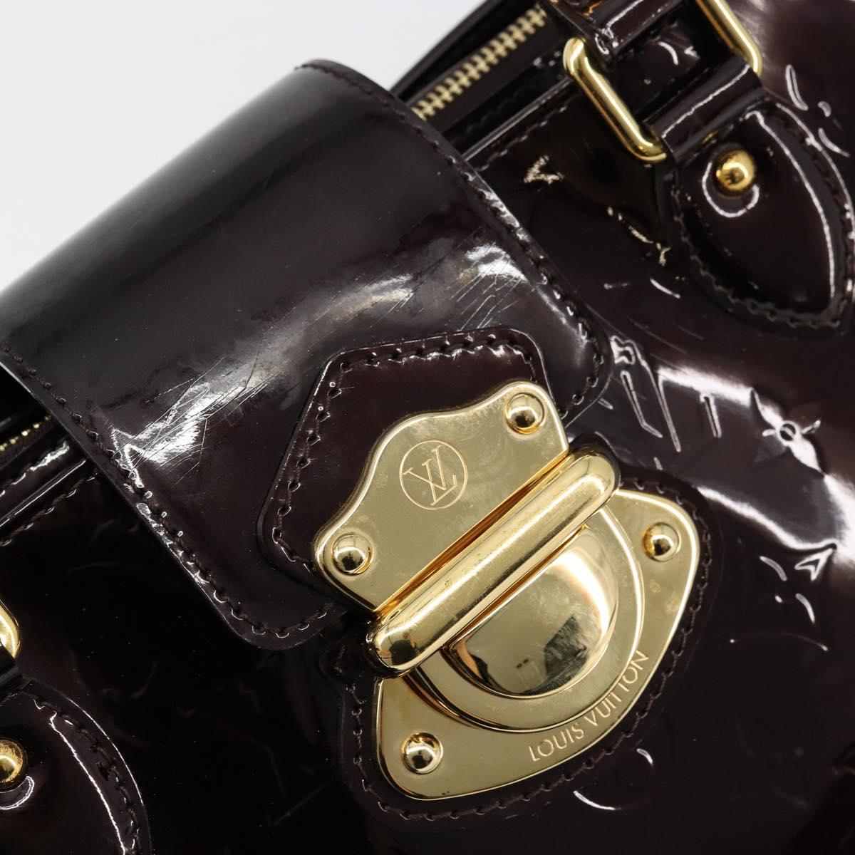 LOUIS VUITTON Monogram Vernis Melrose Avenue Bag Amarante M93757 LV Auth BA12530