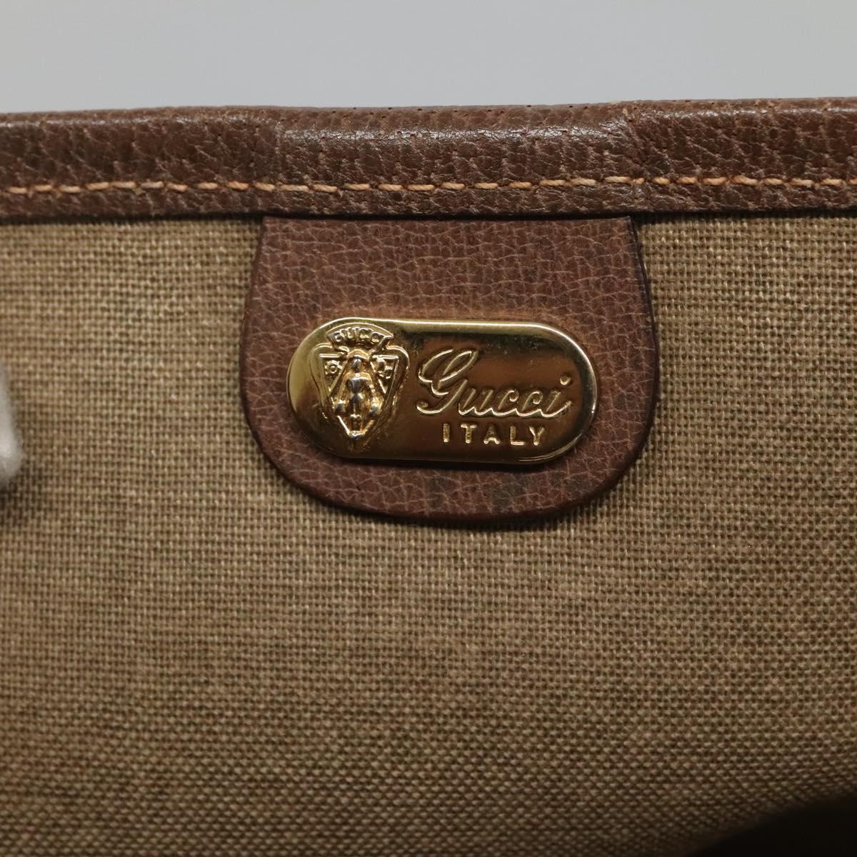 GUCCI GG Supreme Web Sherry Line Tote Bag PVC Beige 002 904 0222 Auth BA1254