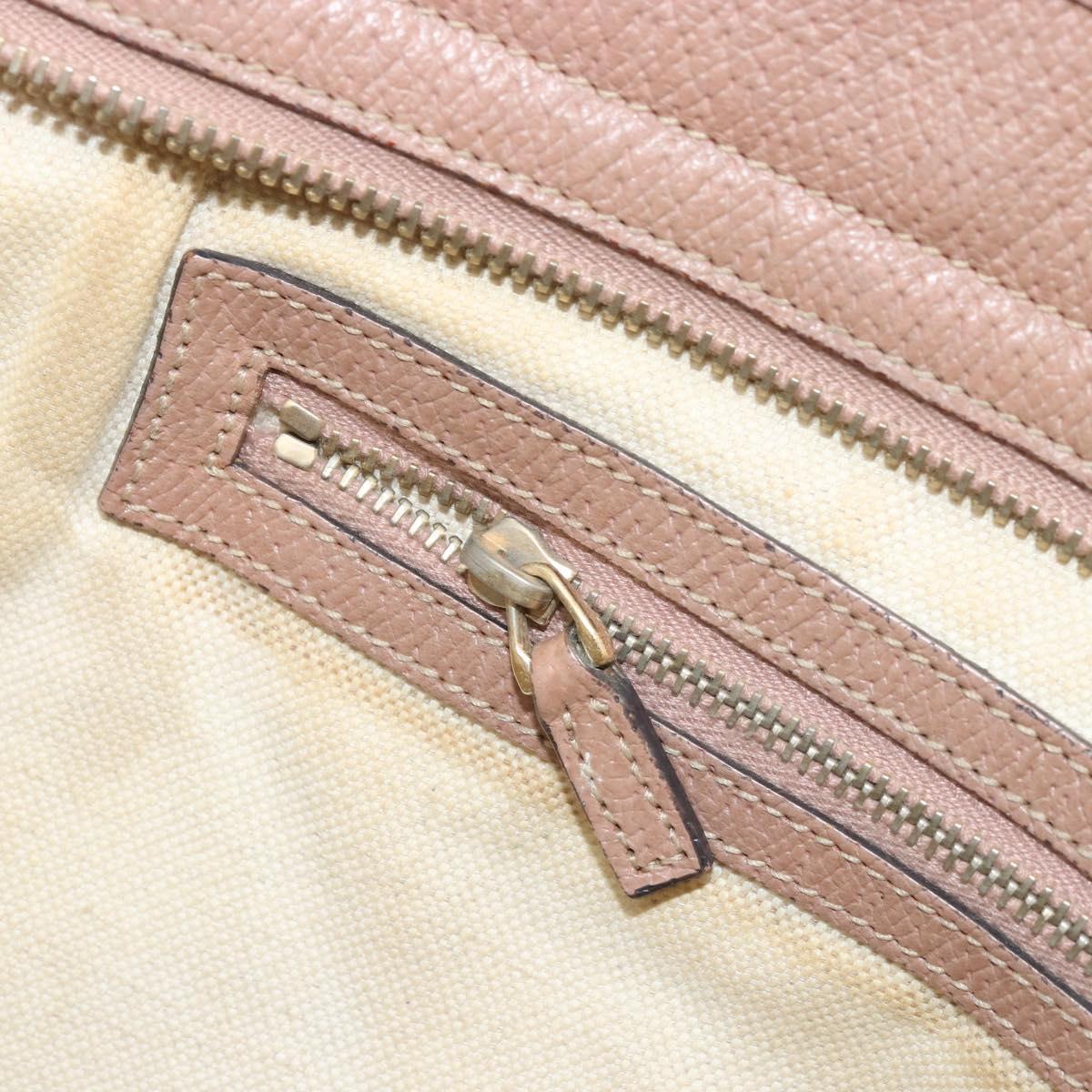 GUCCI GG Canvas Tote Bag Beige Gold 323671 Auth BA12545