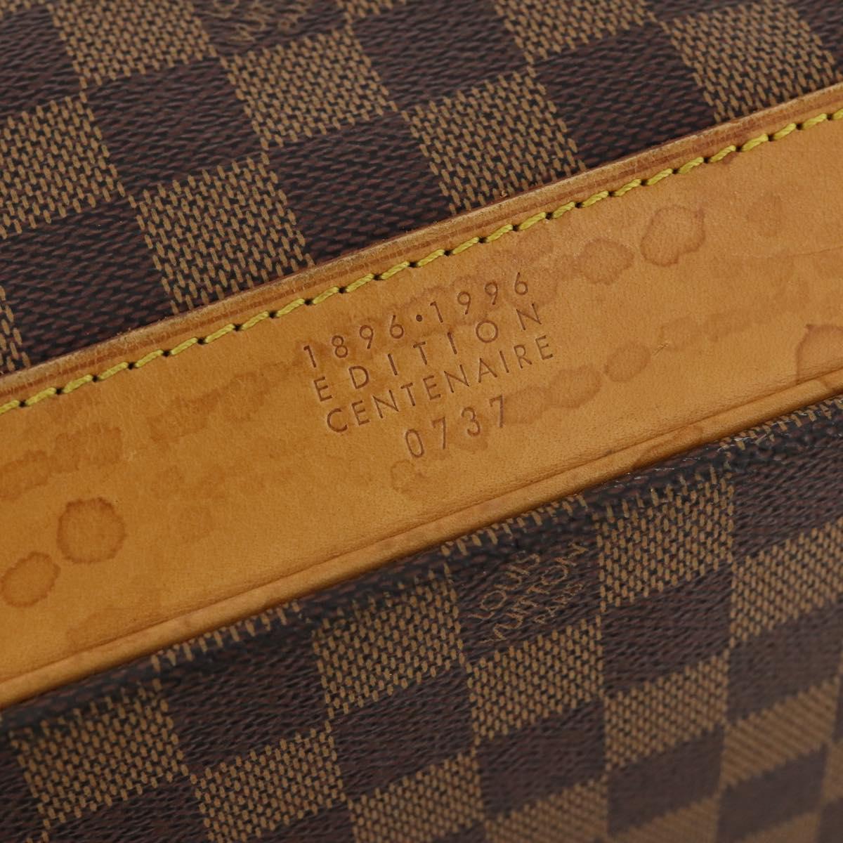 LOUIS VUITTON Damier Ebene Clipper Boston Bag 2way M99039 LV Auth BA12554A