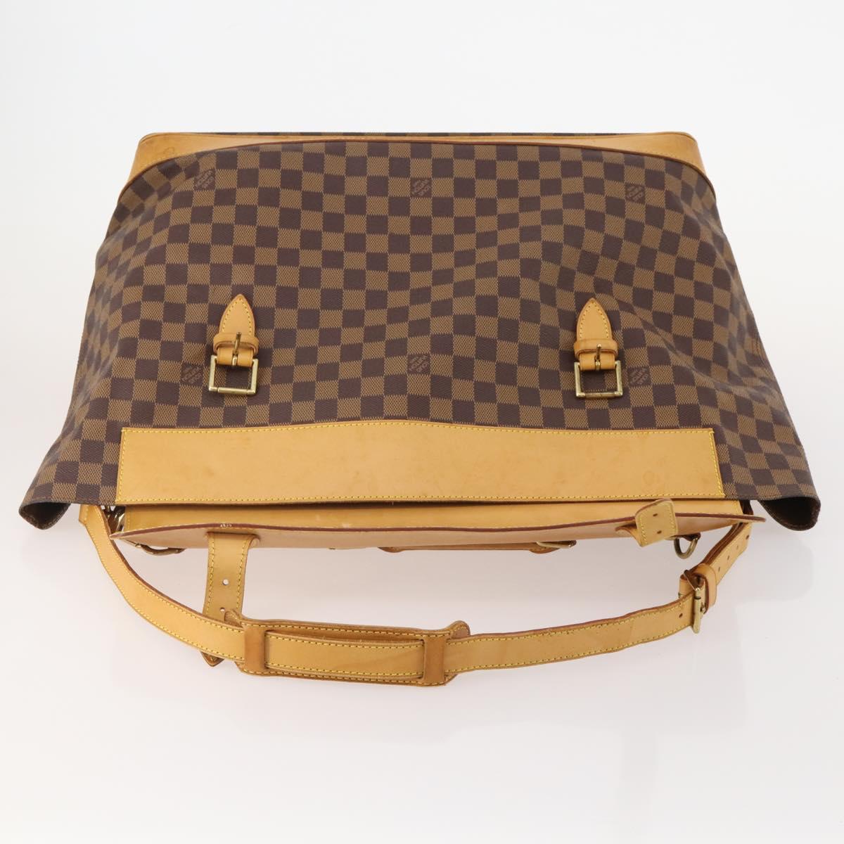 LOUIS VUITTON Damier Ebene Clipper Boston Bag 2way M99039 LV Auth BA12554A