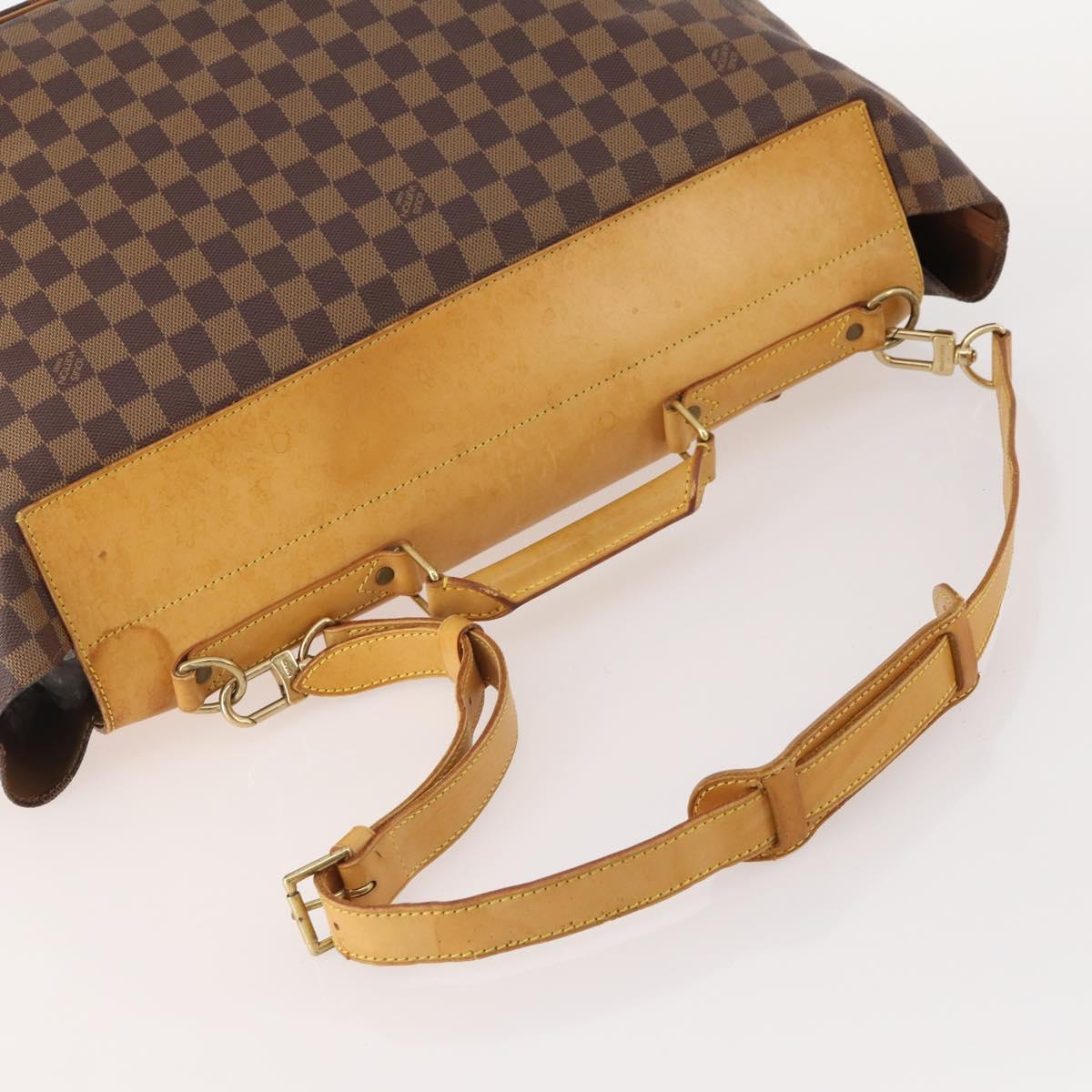 LOUIS VUITTON Damier Ebene Clipper Boston Bag 2way M99039 LV Auth BA12554A