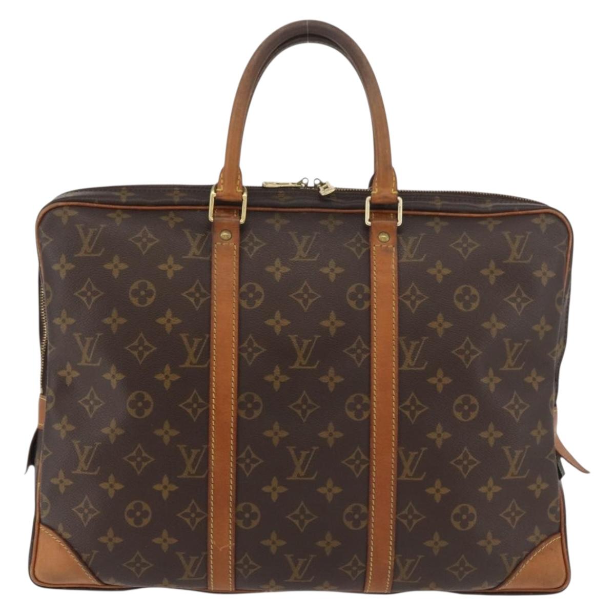 LOUIS VUITTON Monogram Porte Documents Voyage Business Bag M53361 Auth BA12556