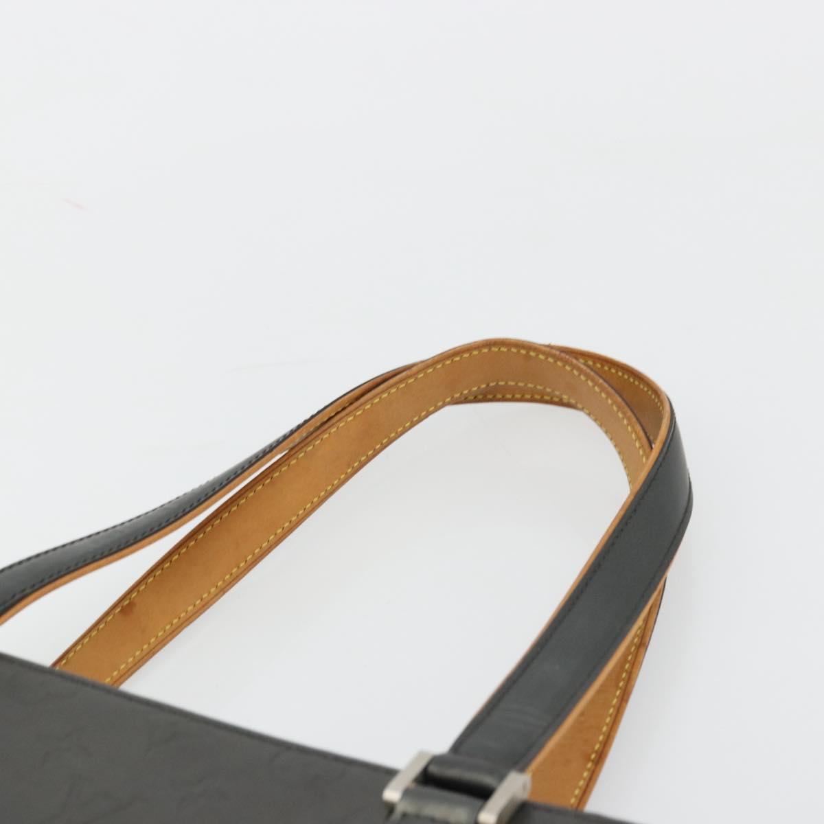 LOUIS VUITTON Monogram Mat Willwood Shoulder Bag Black M55102 LV Auth BA12557