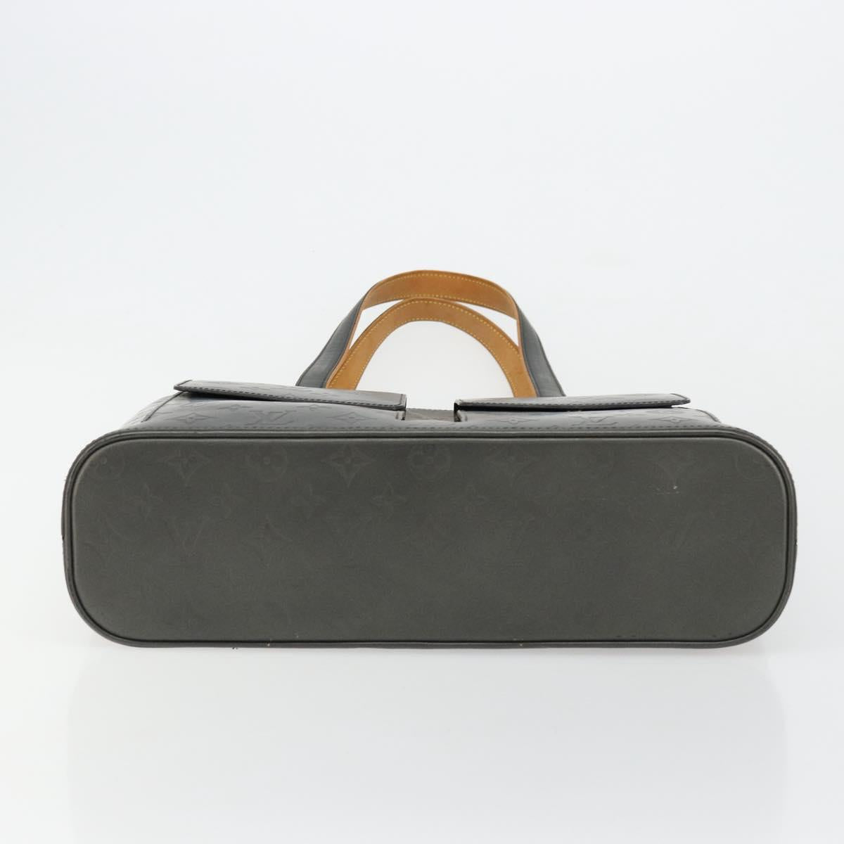 LOUIS VUITTON Monogram Mat Willwood Shoulder Bag Black M55102 LV Auth BA12557