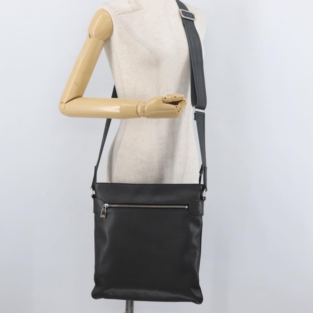 LOUIS VUITTON Taiga Sasha Shoulder Bag Ardoise M32712 LV Auth BA12558