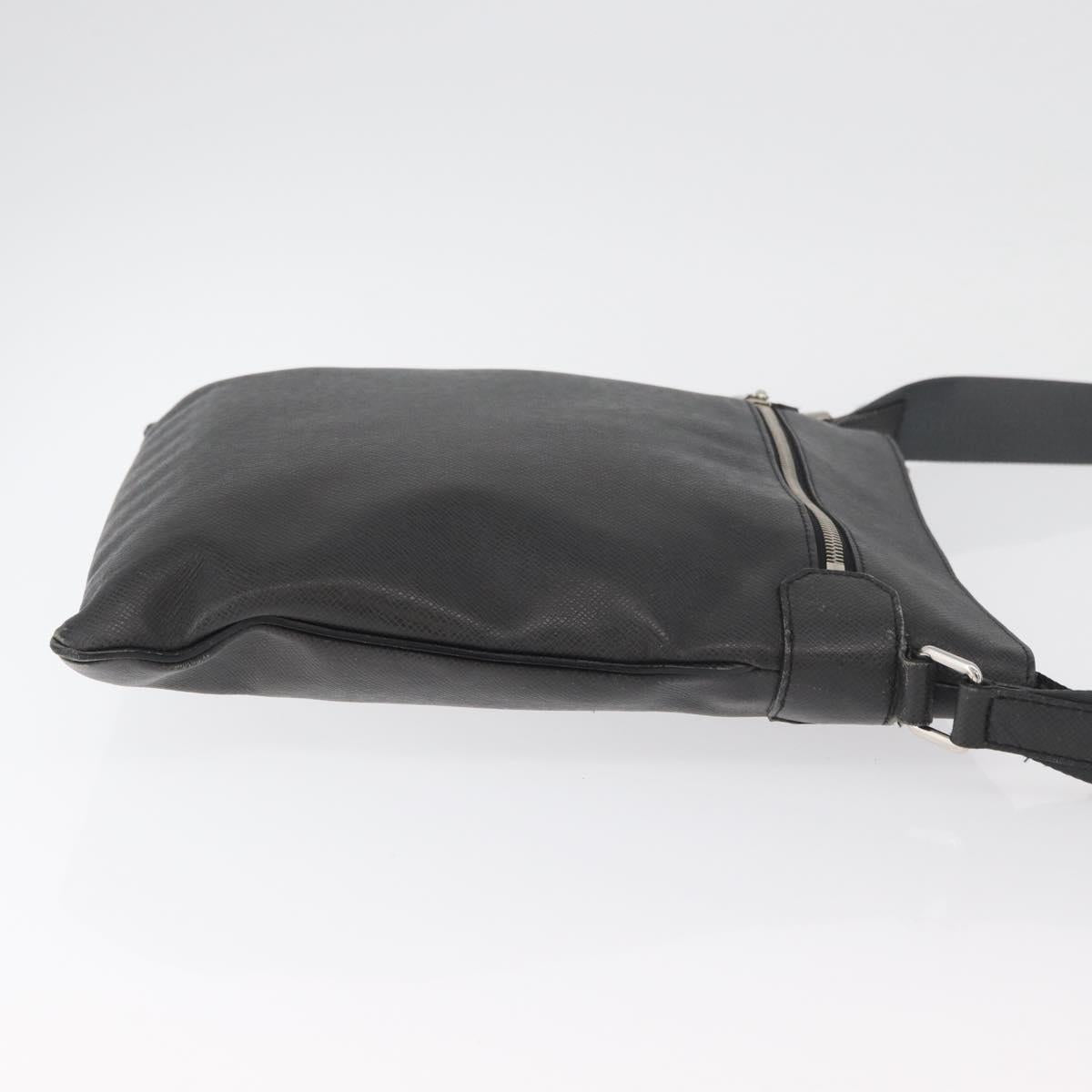 LOUIS VUITTON Taiga Sasha Shoulder Bag Ardoise M32712 LV Auth BA12558