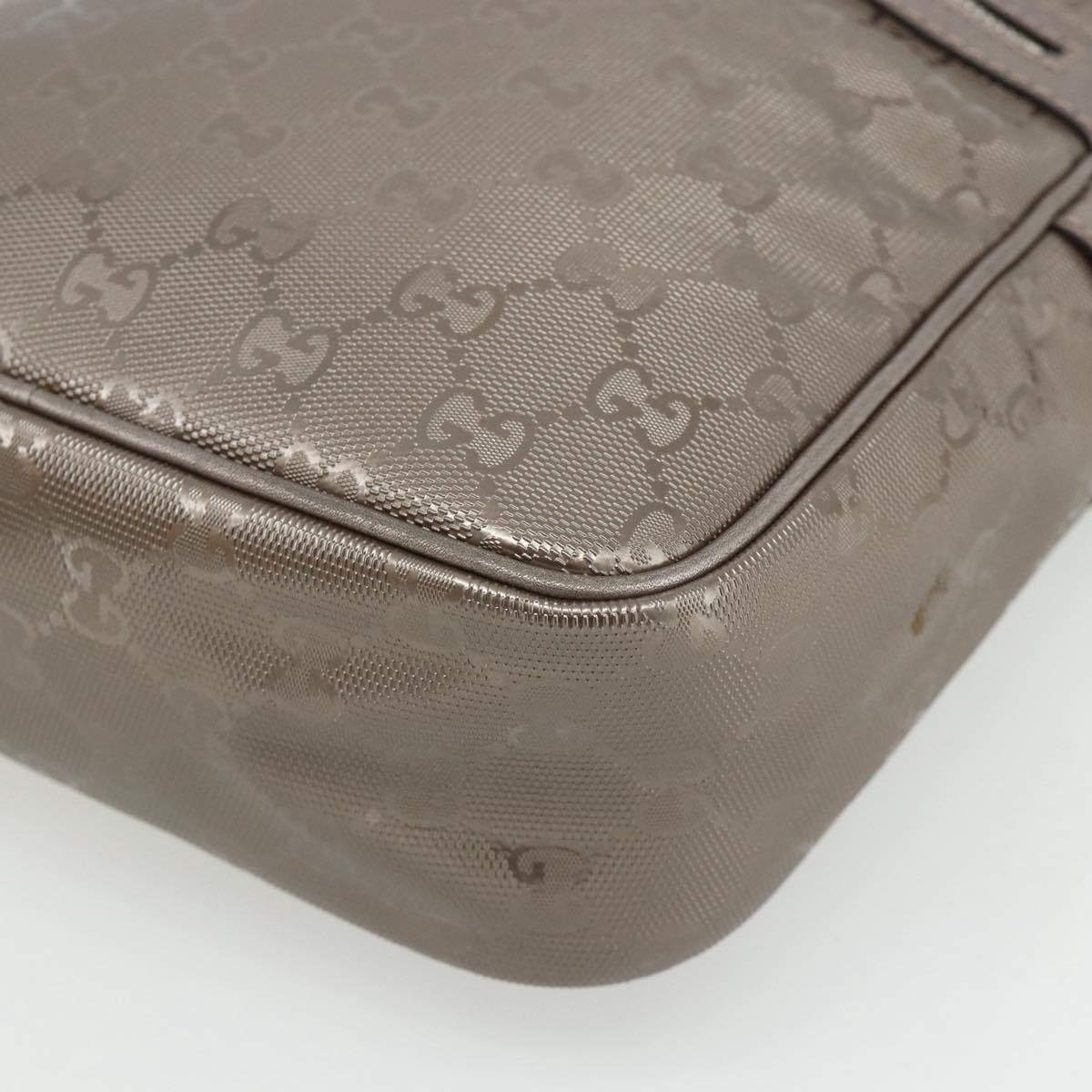 GUCCI GG Implementation Shoulder Bag PVC Pink Silver 233268 Auth BA12559A