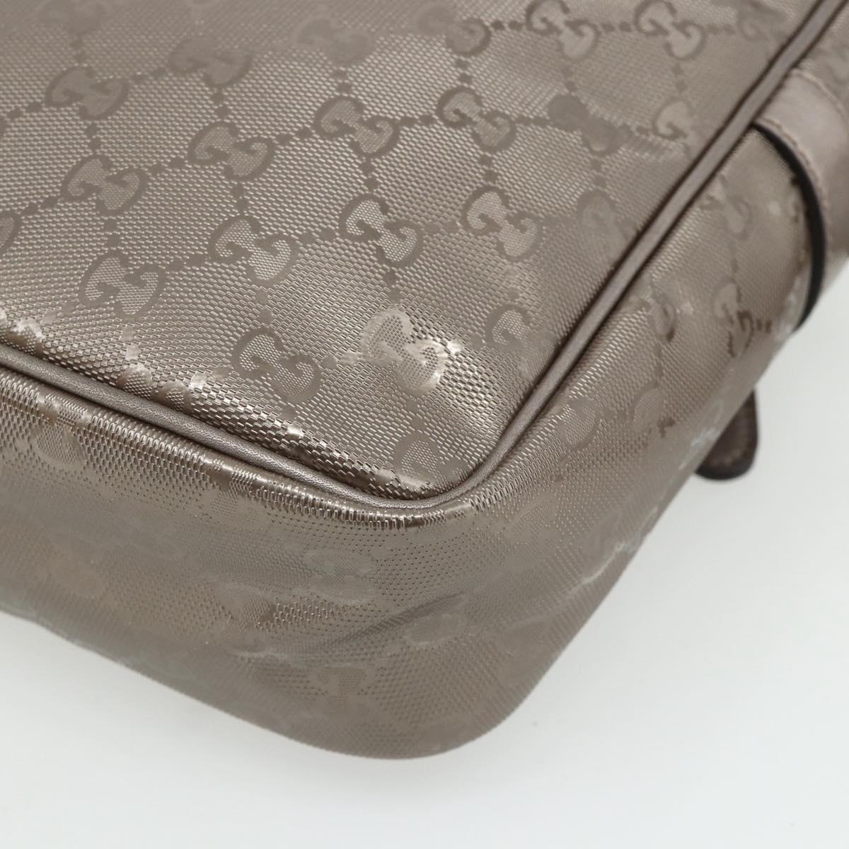 GUCCI GG Implementation Shoulder Bag PVC Pink Silver 233268 Auth BA12559A