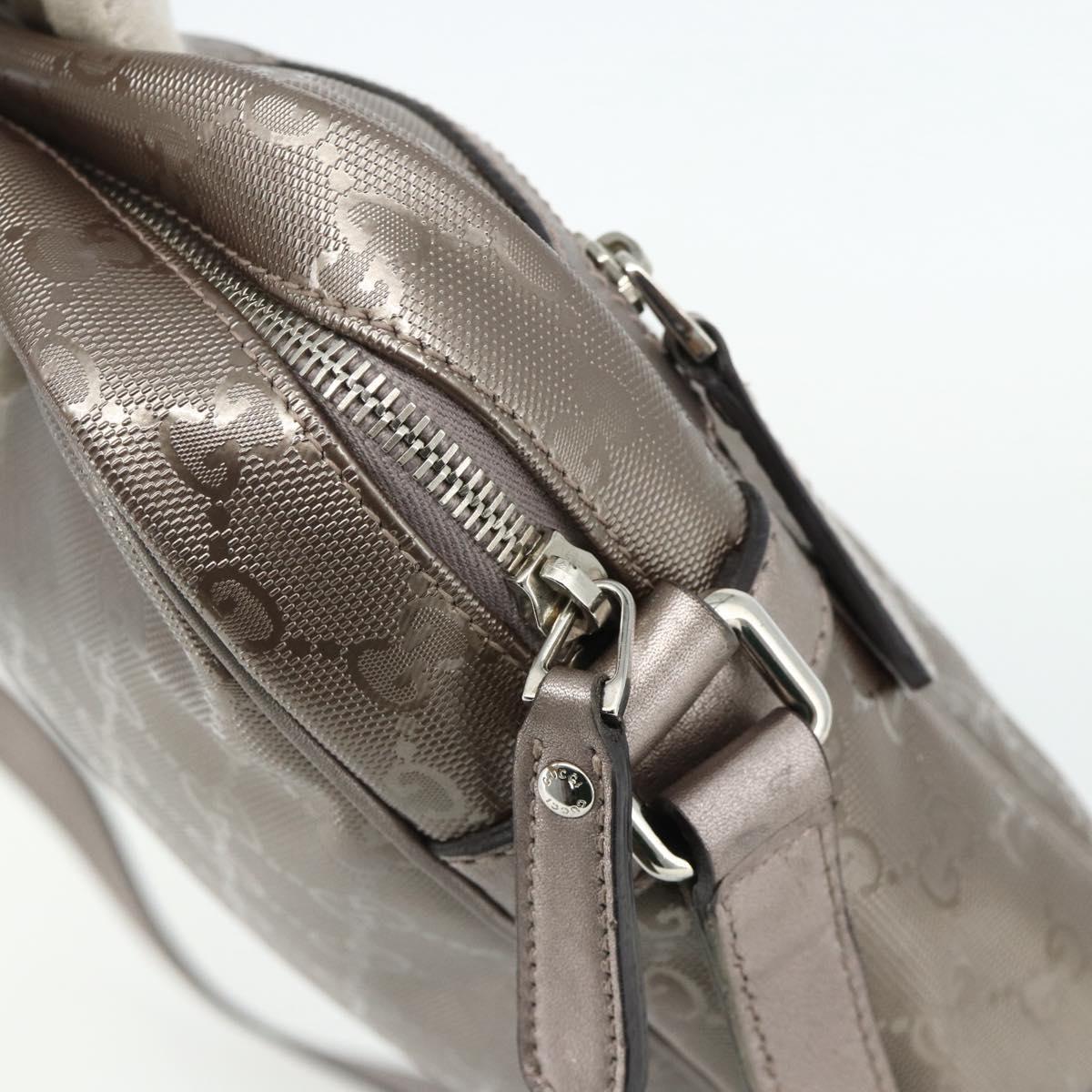 GUCCI GG Implementation Shoulder Bag PVC Pink Silver 233268 Auth BA12559A
