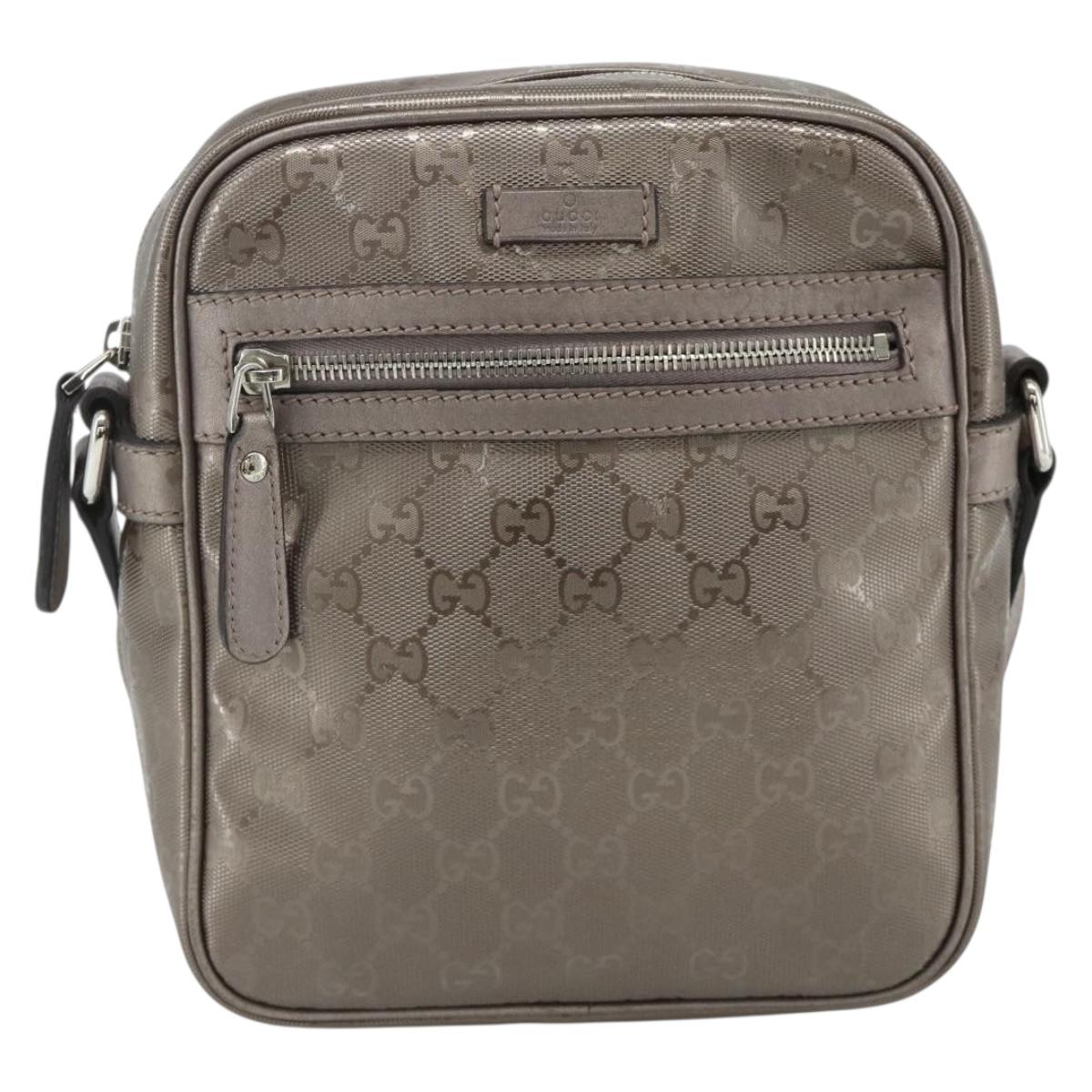 GUCCI GG Implementation Shoulder Bag PVC Pink Silver 233268 Auth BA12559A