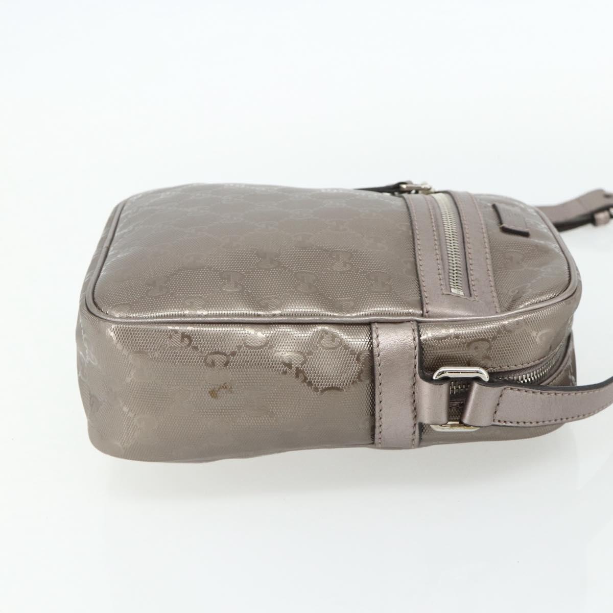 GUCCI GG Implementation Shoulder Bag PVC Pink Silver 233268 Auth BA12559A