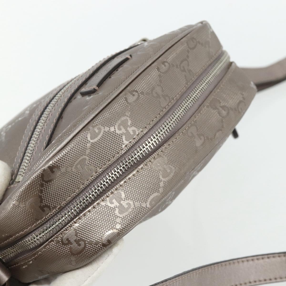 GUCCI GG Implementation Shoulder Bag PVC Pink Silver 233268 Auth BA12559A
